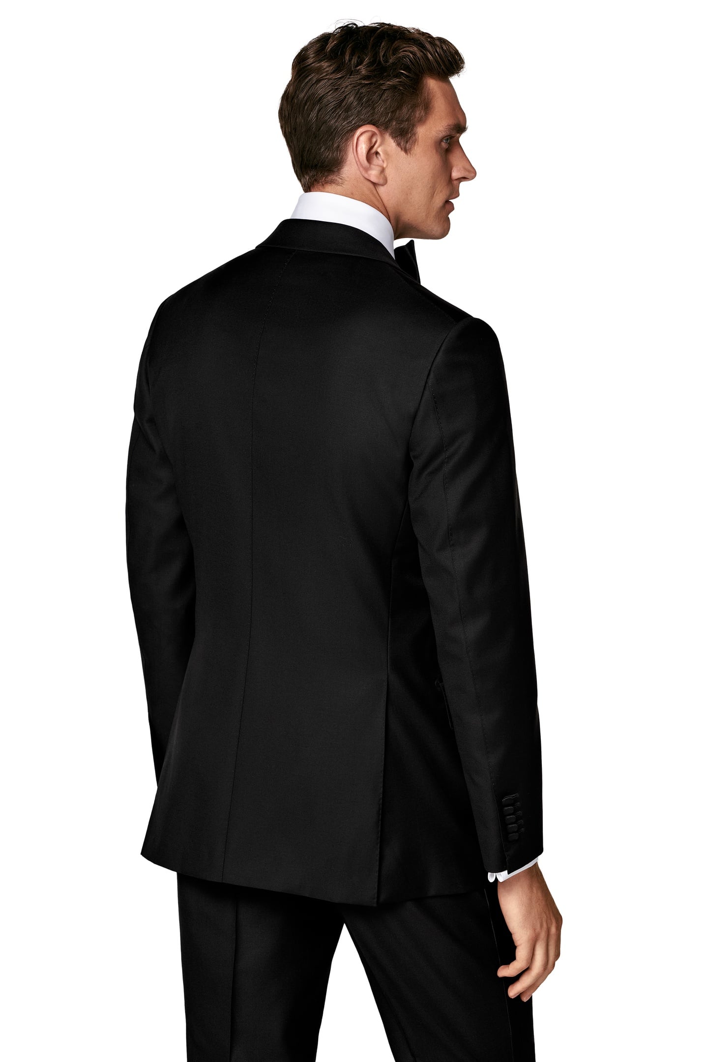 BLACK PURE WOOL S110'S MILANO 2