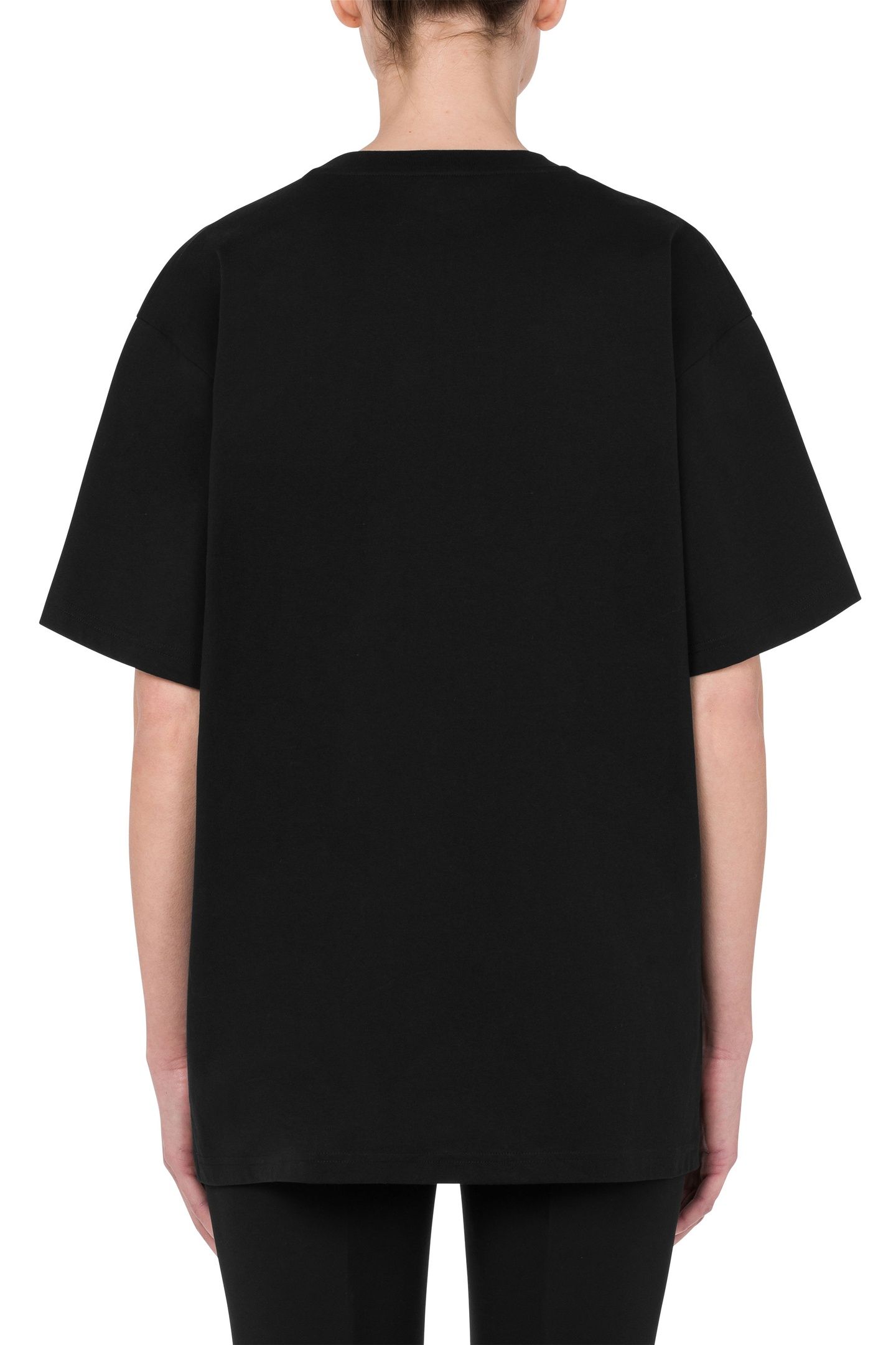 OVERSIZED T-SHIRT IN DOUBLE SMILEY® ORGANIC JERSEY BLACK 2