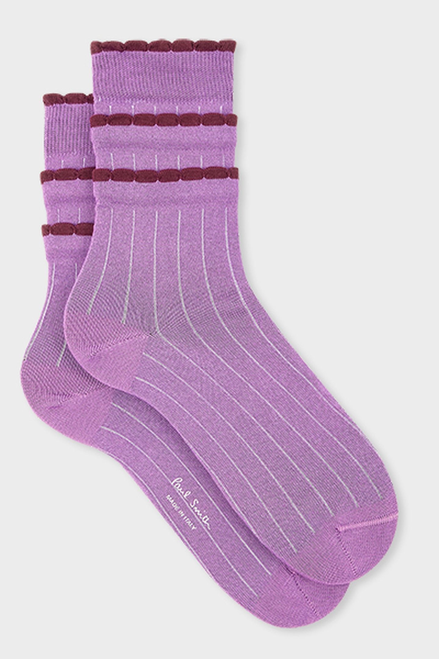 WOMEN SOCK GIGI RUFFLE DARK VIOLET 3
