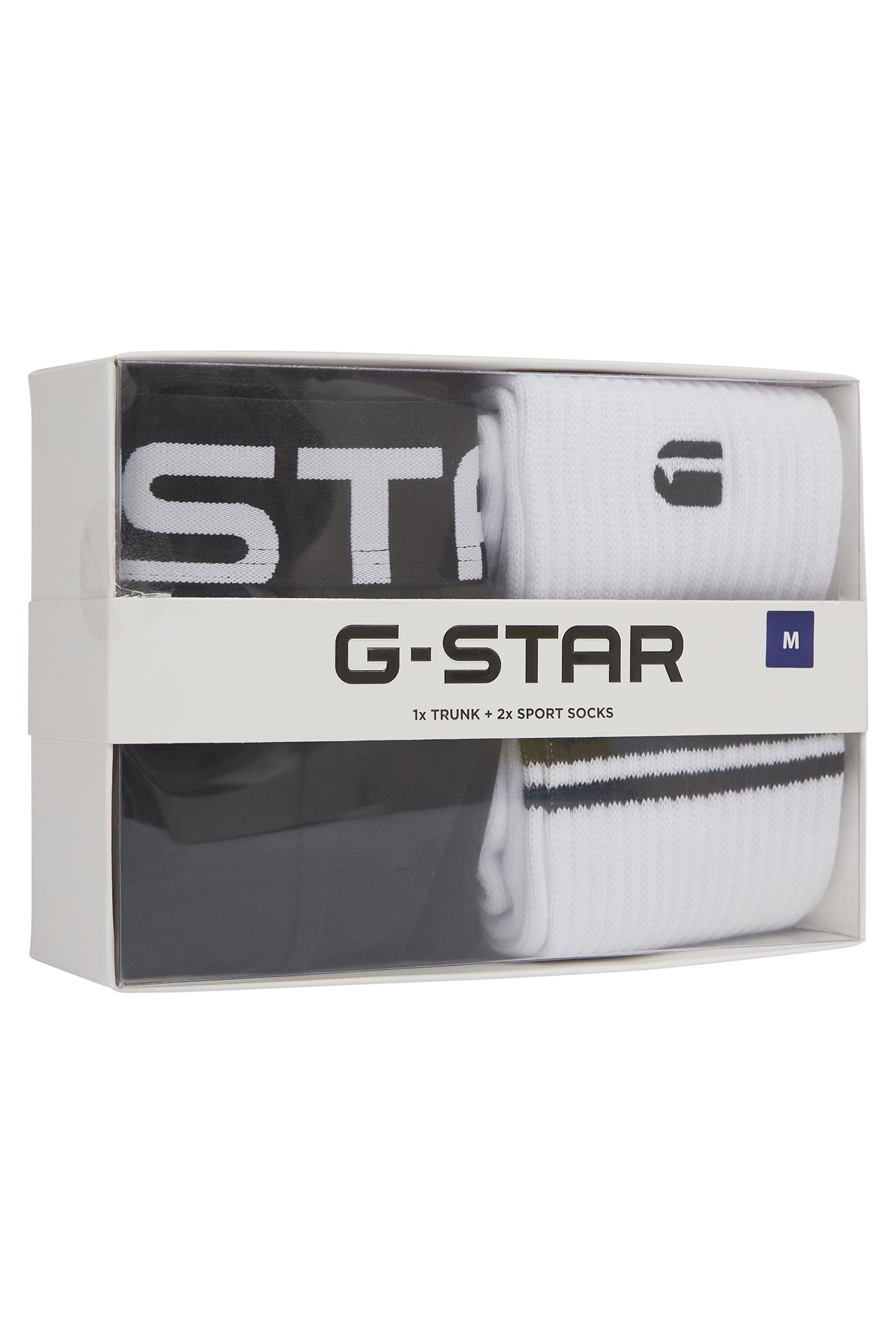 UNDERWEAR HICKORY TRUNK AND SPORT SOCK GIFTING SET BLACK/BRI 3