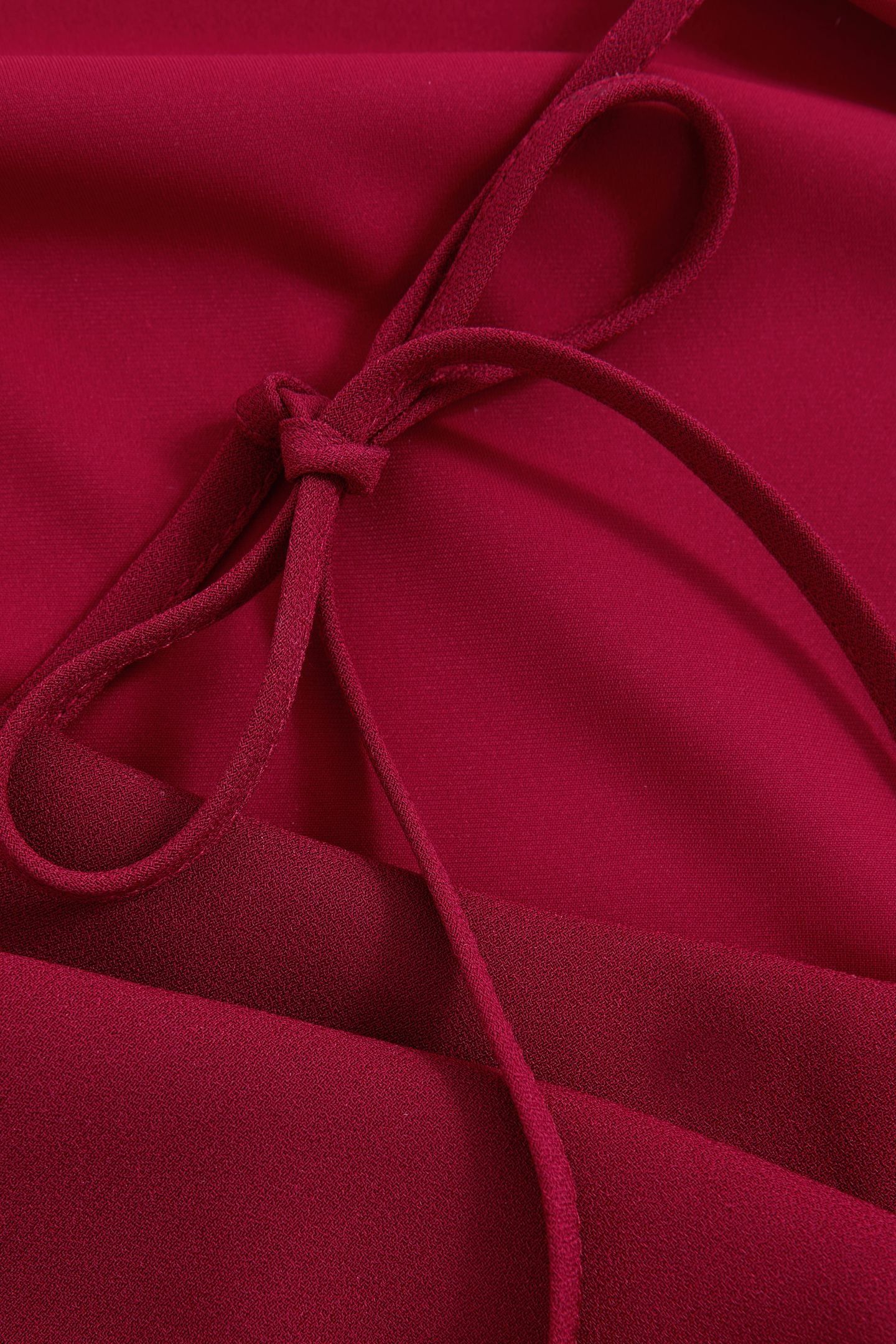 BACK DETAIL MIDI DRESS RED 6