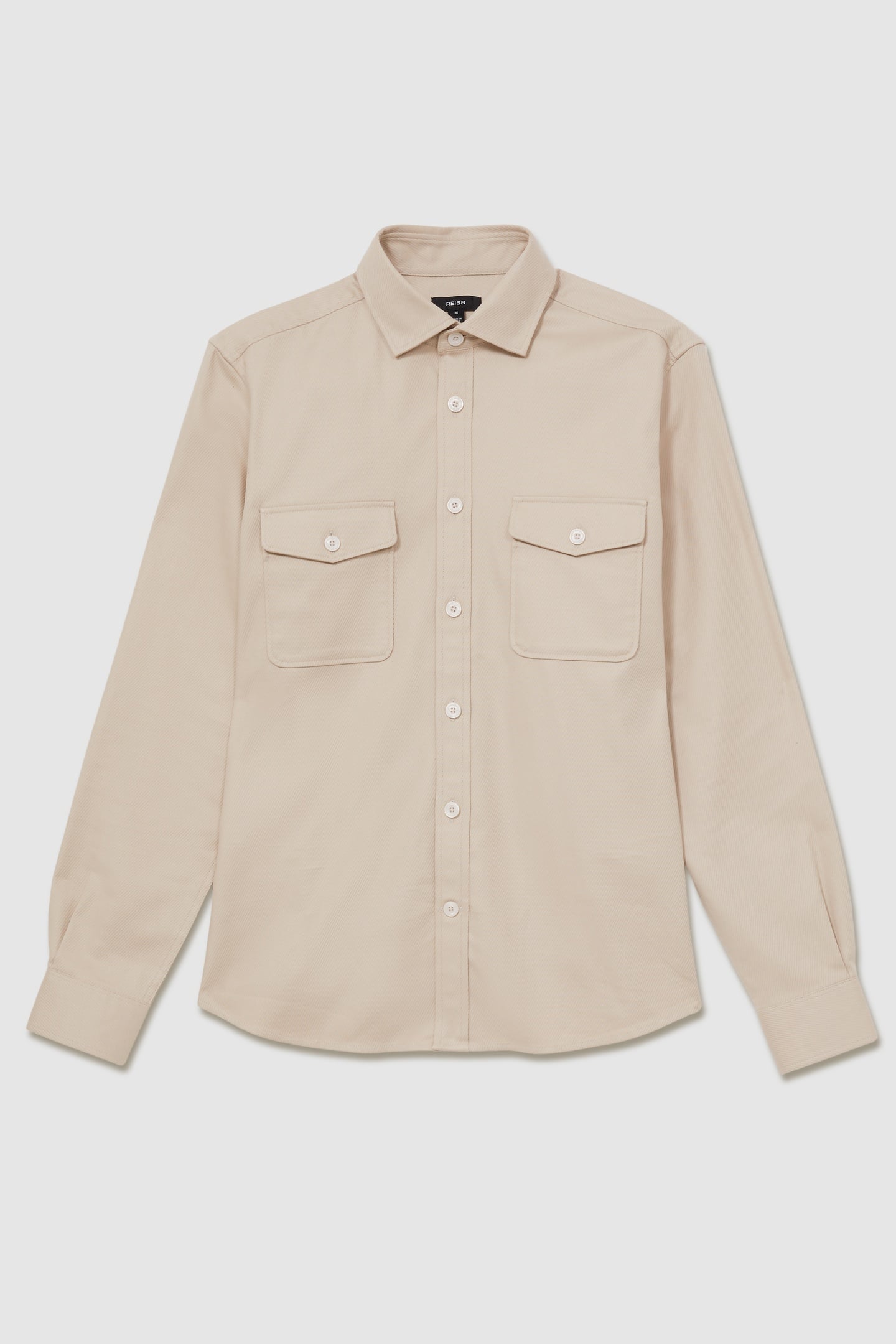 LS TWIN POCKET TEXTURED OVERSHIRT STONE 4