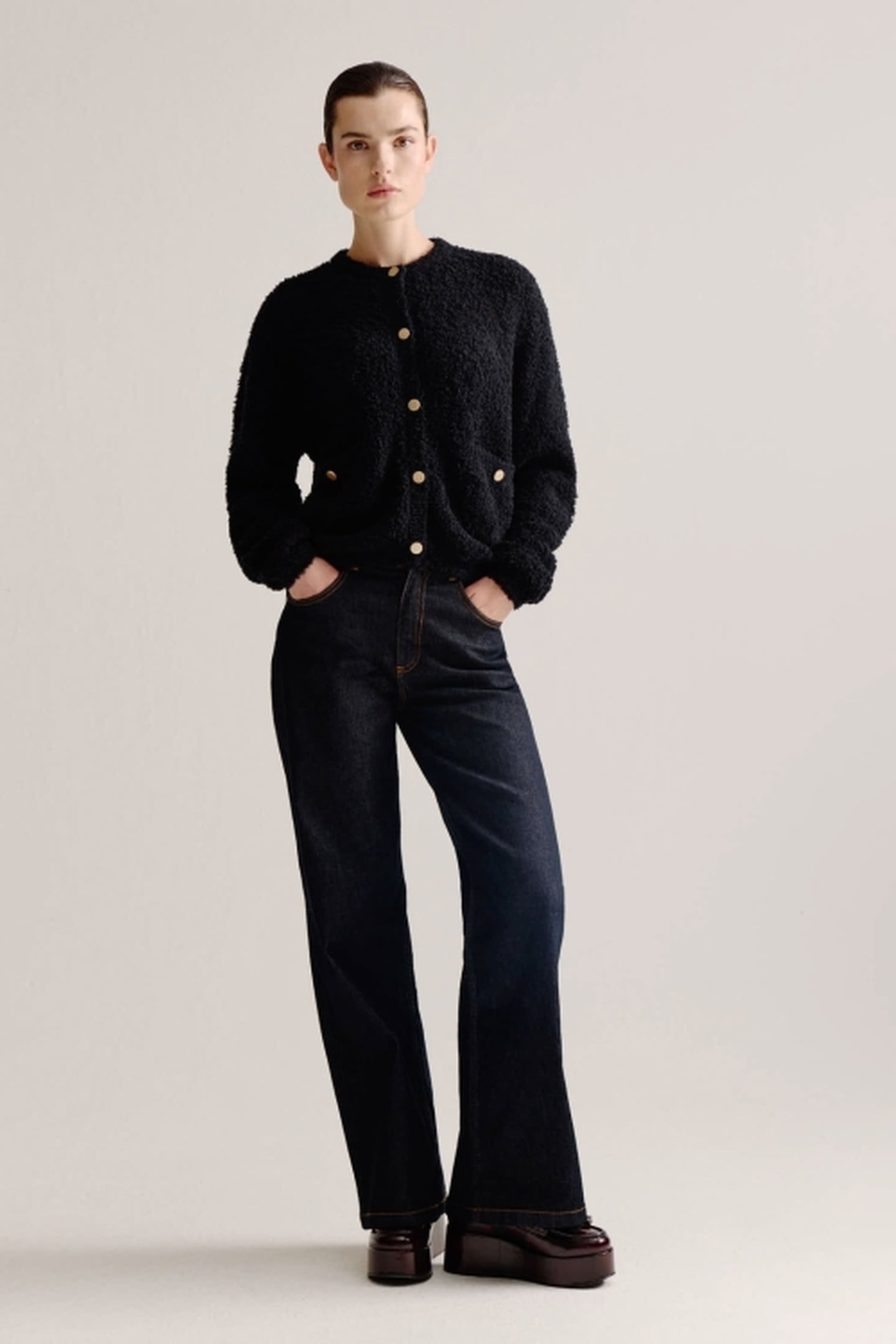 LONNEKE CARDIGAN BLACK 1