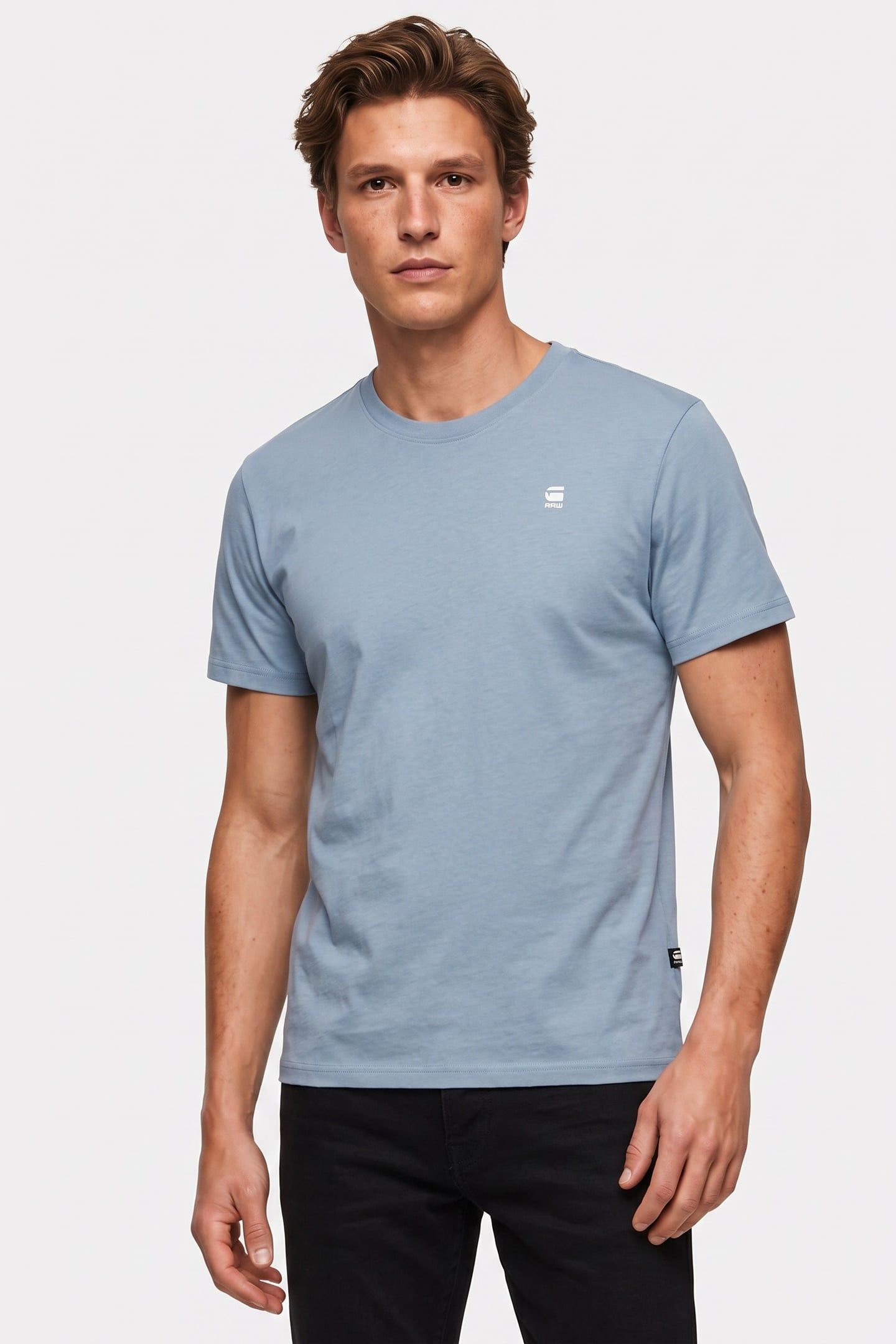 GRAW SLIM T-SHIRT ASH BLUE 1