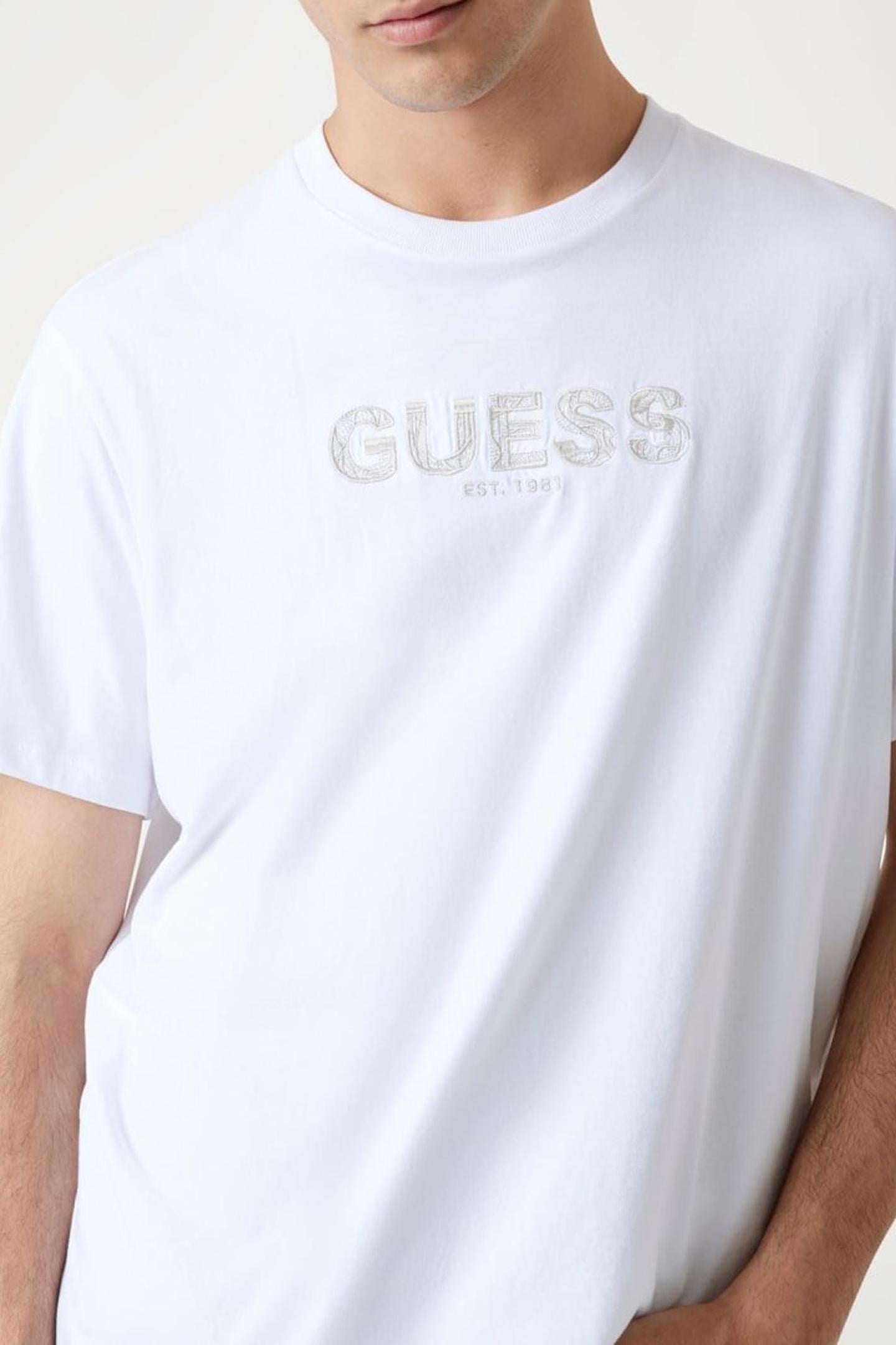 SS BSC GUESS EMBROID PURE WHITE 9