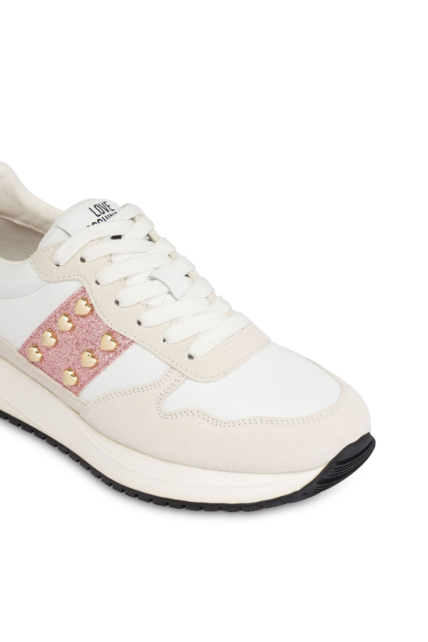 DUNE SUEDE AND CALFSKIN SNEAKERS WHITE 3