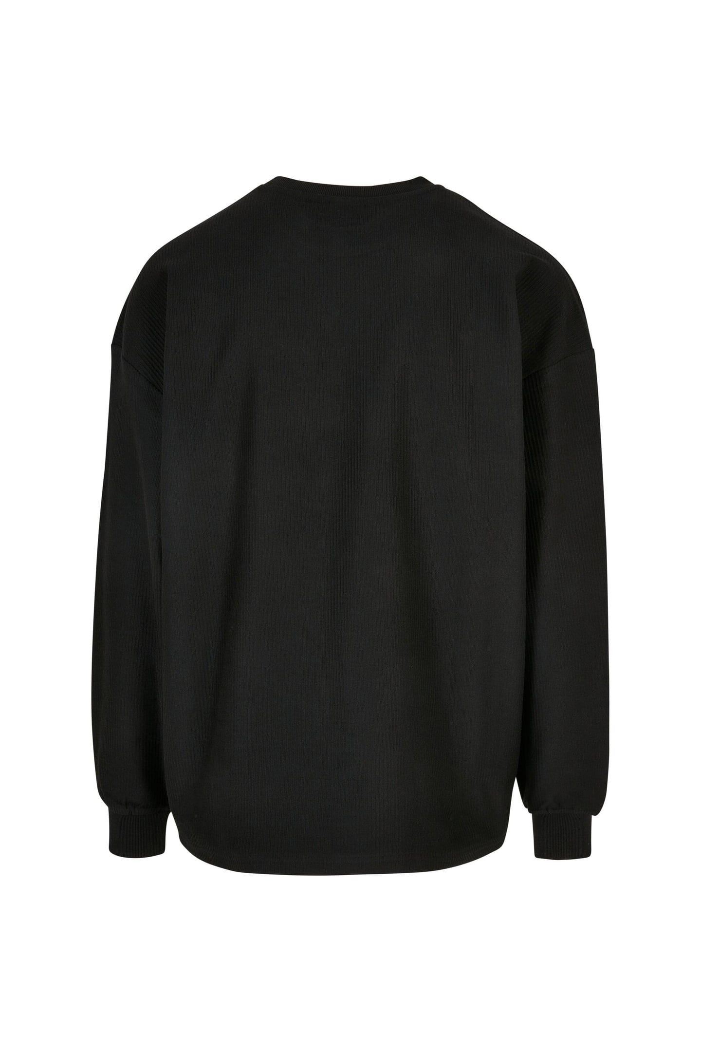 RIB TERRY BOXY CREW BLACK 6