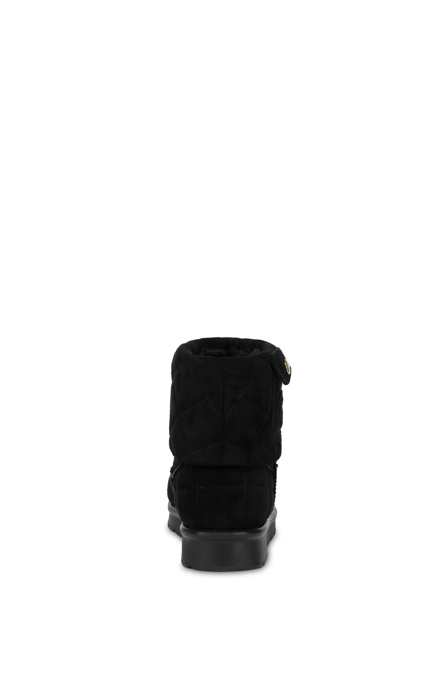 ANKLE BOOTS IN SOFT QUILTED FABRIC BLACK 4