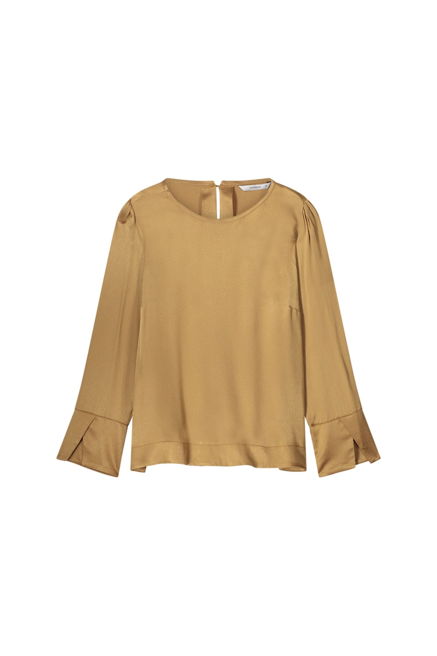 TOP HAMMERED VISCOSE CAMEL BROWN 3