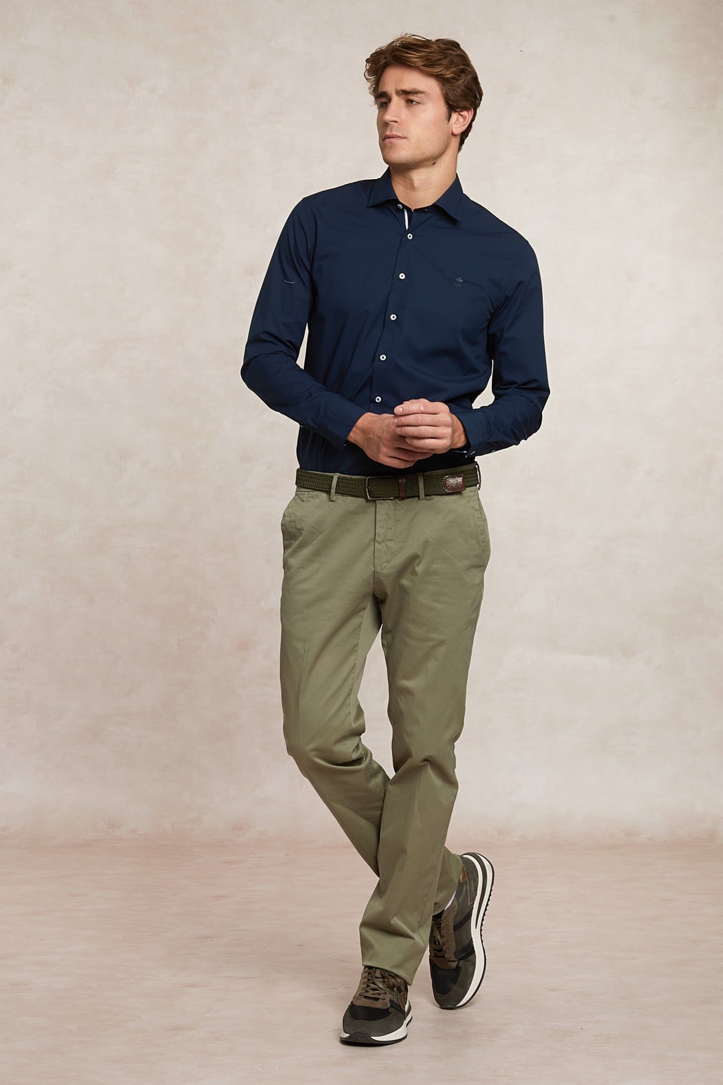 BASIC CHINO STRETCH KHAKI 1
