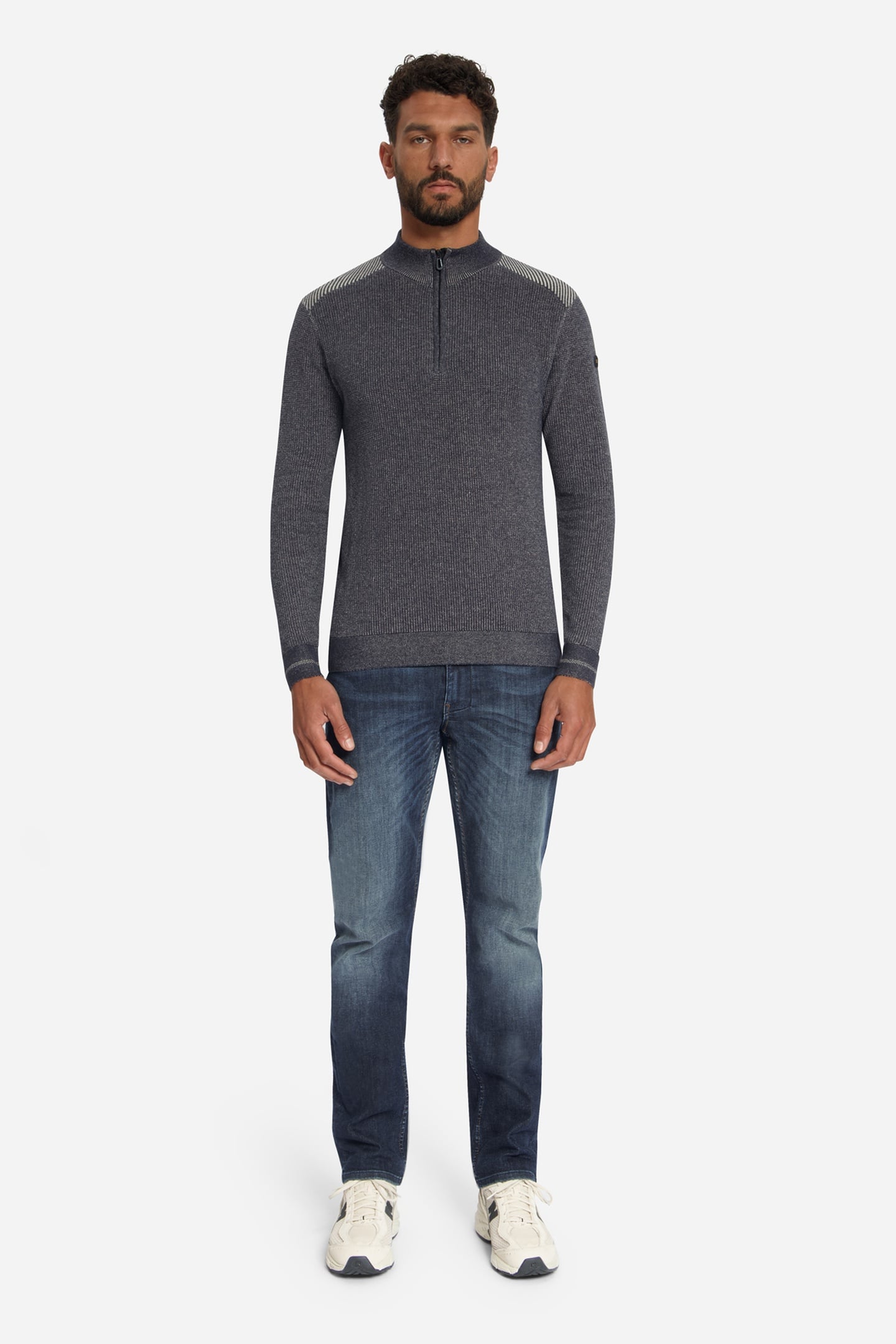 PULLOVER HALF ZIP PLATED DARK NIGHT 4