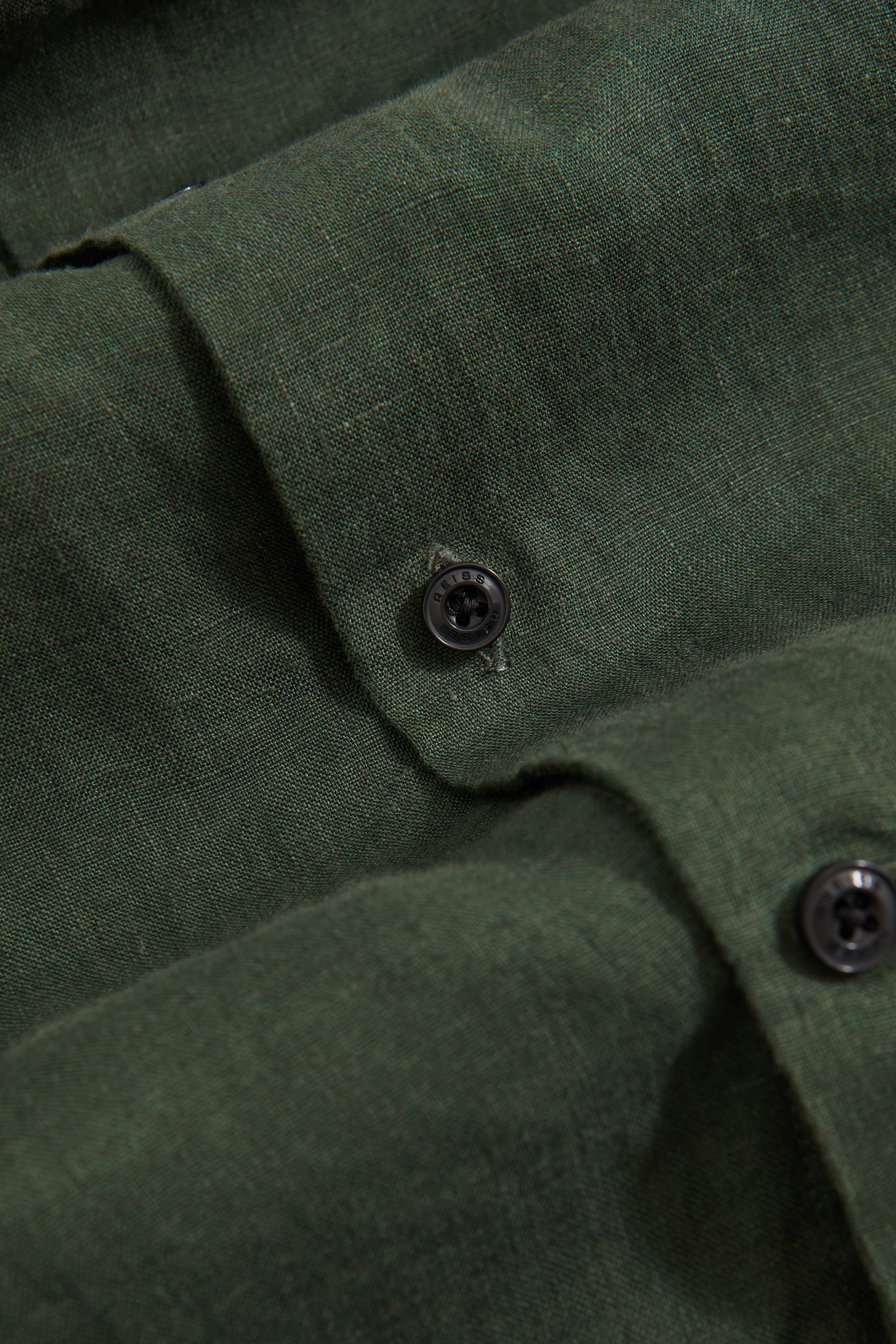 LS LINEN SHIRT KALE GREEN 5