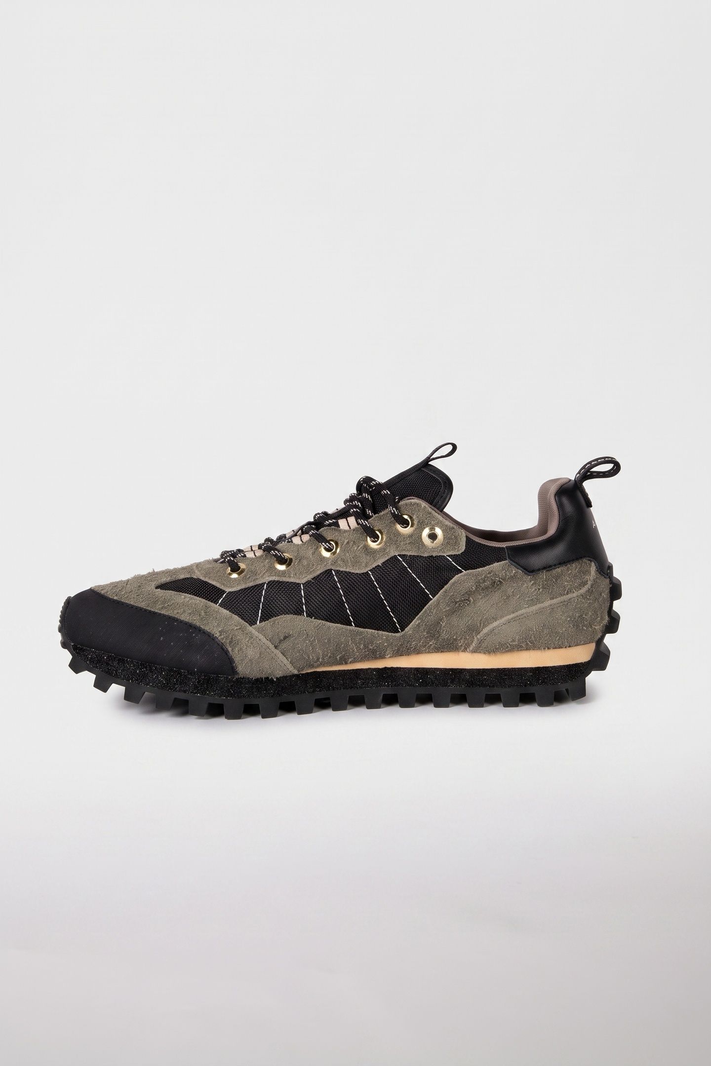 NEVIS SNEAKER KHAKI GREEN/BLACK 4