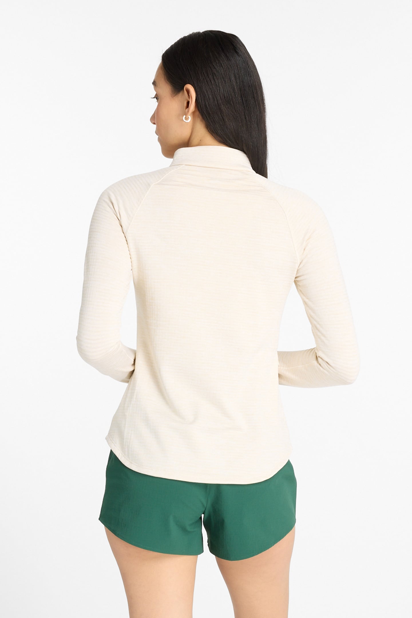 RC ESSENTIAL HEAT GRID 1/2 ZIP LINENHEA 3