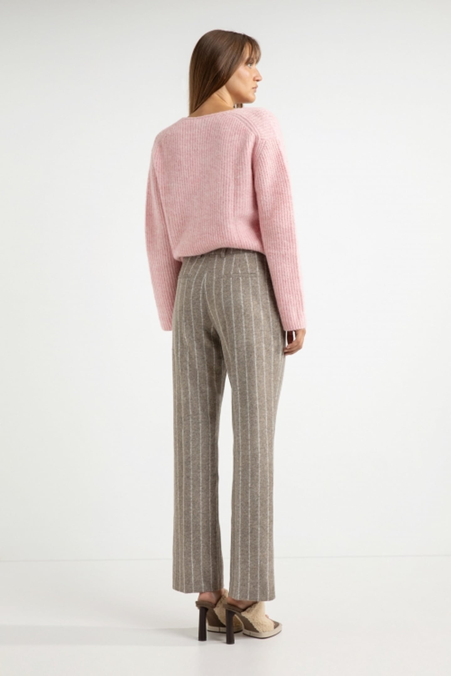 ABRAHAM PANTS MOCCA STRIPE 3
