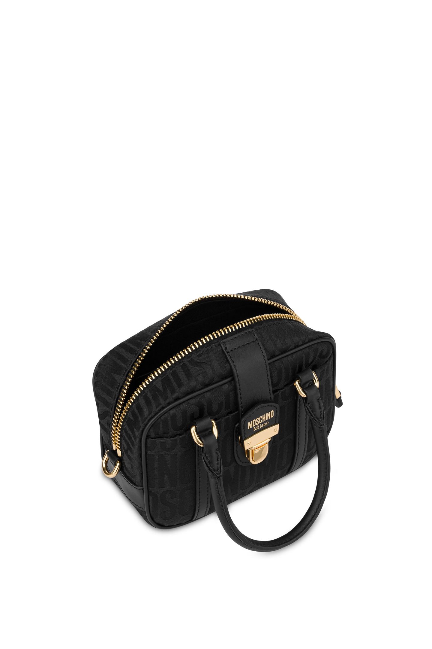 SMALL ALLOVER LOGO HANDBAG BLACK 3