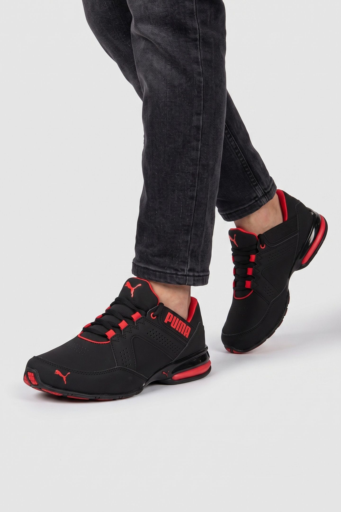 UNISEX ENZIN SL V2 JUNIOR BLACK-HIGH RISK RED 2