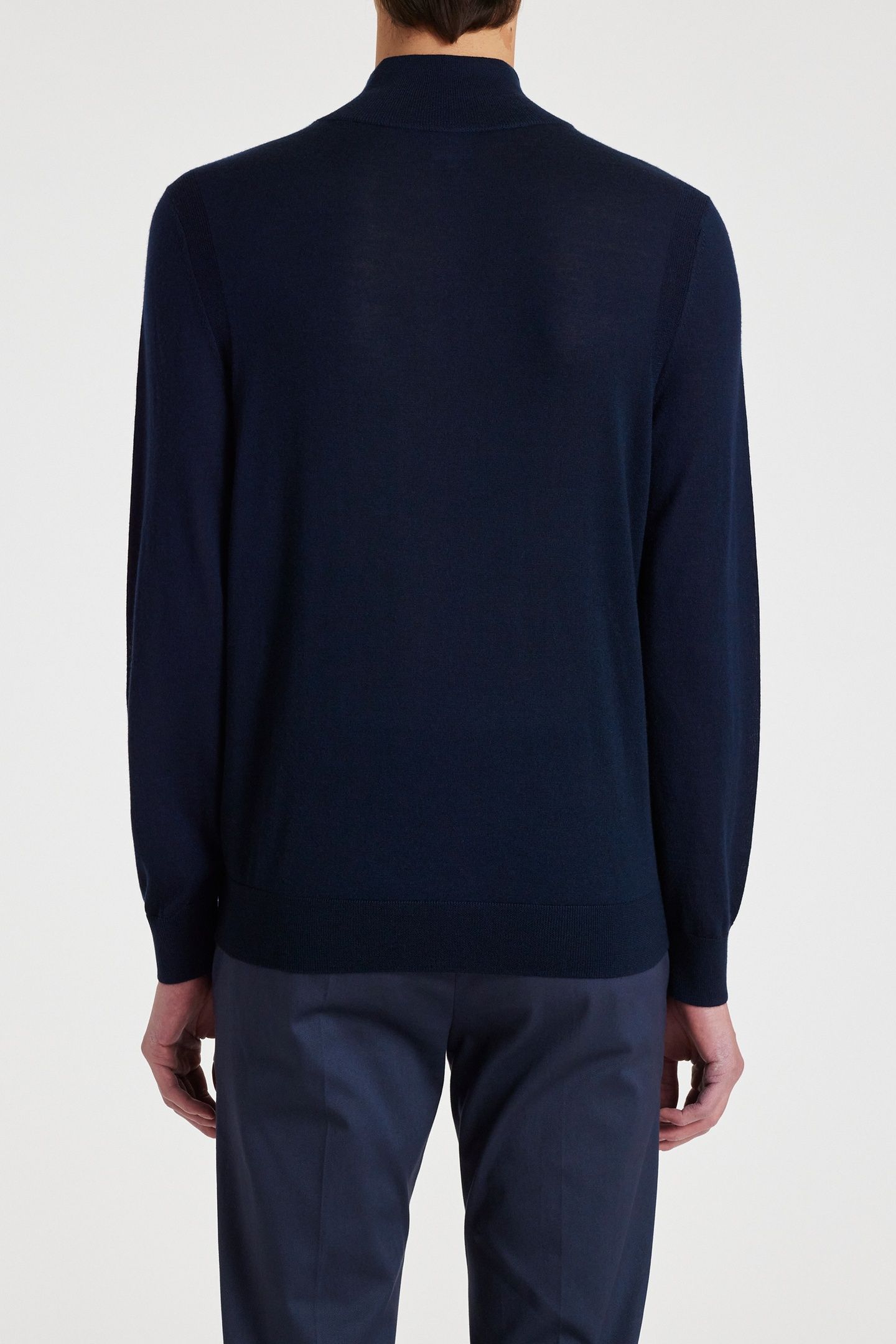 MENS CARDIGAN ZIP THRU VERY DARK NAVY 3