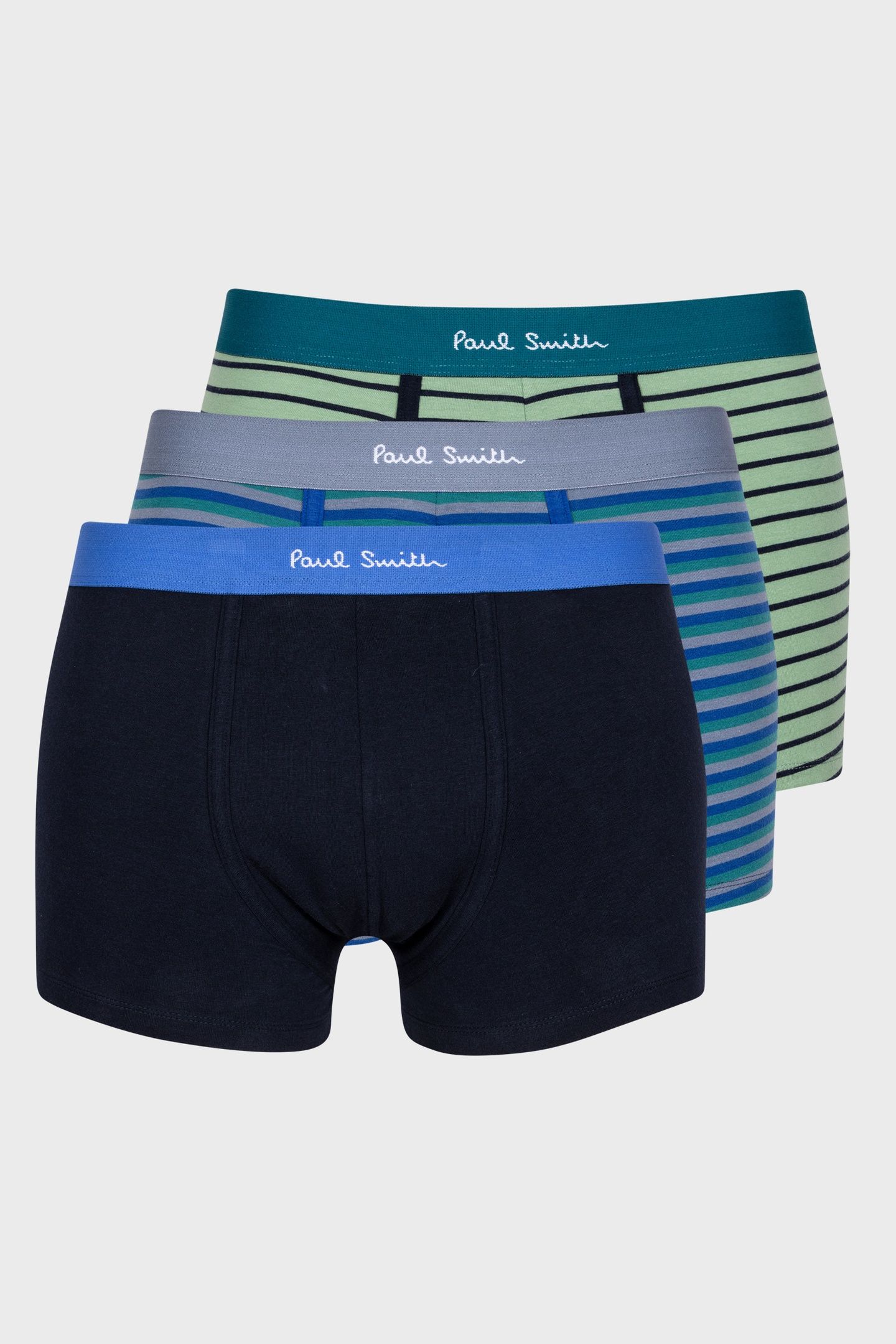 MEN TRUNK 3 PK NVY STRP MIXED PLATE 1 1
