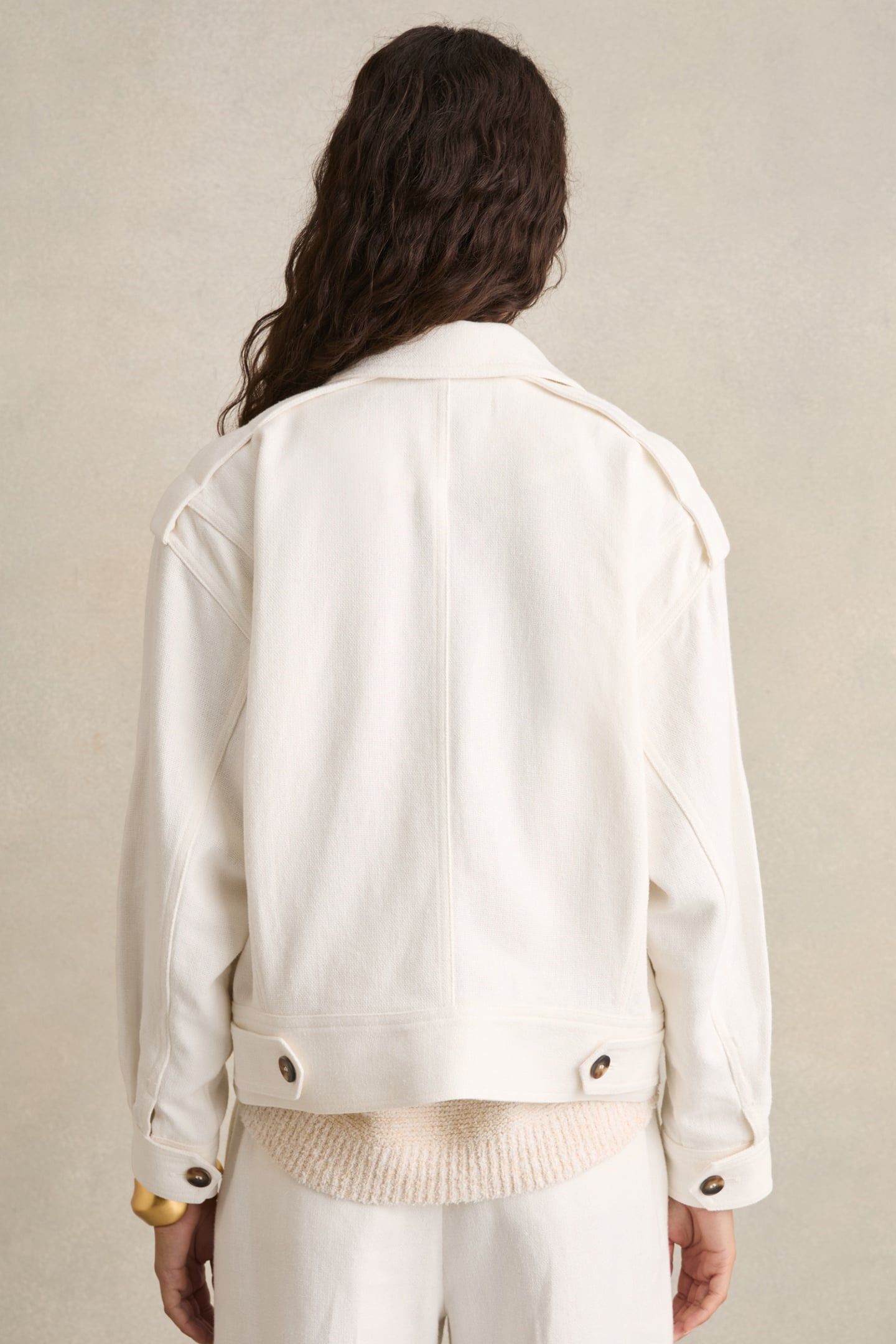 LINEN JACKET WHITE 2