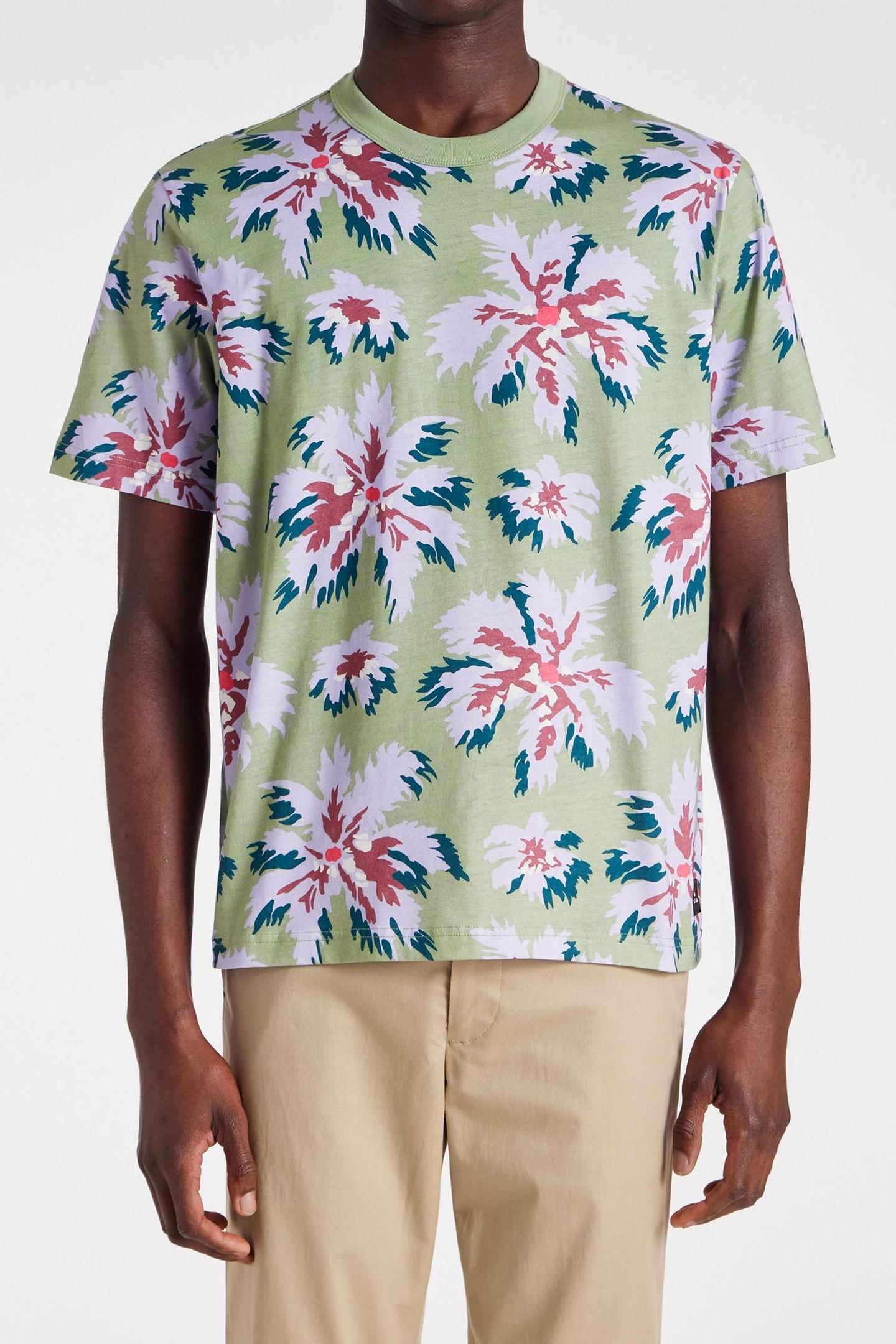 MENS SS T SHIRT PALMERA MILITARY GREEN 1