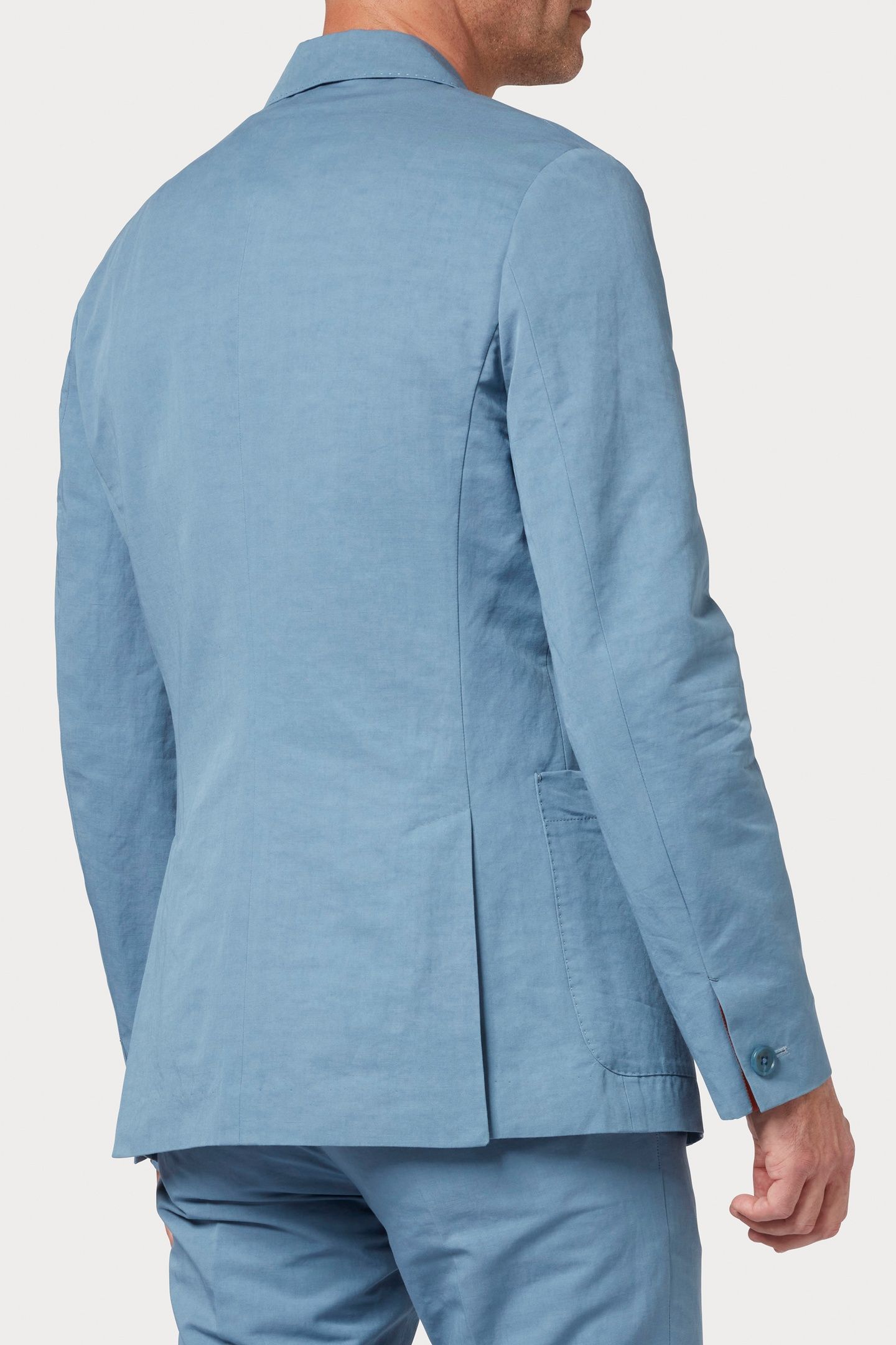 MENS 2BTN SB JACKET GREYISH BLUE 2
