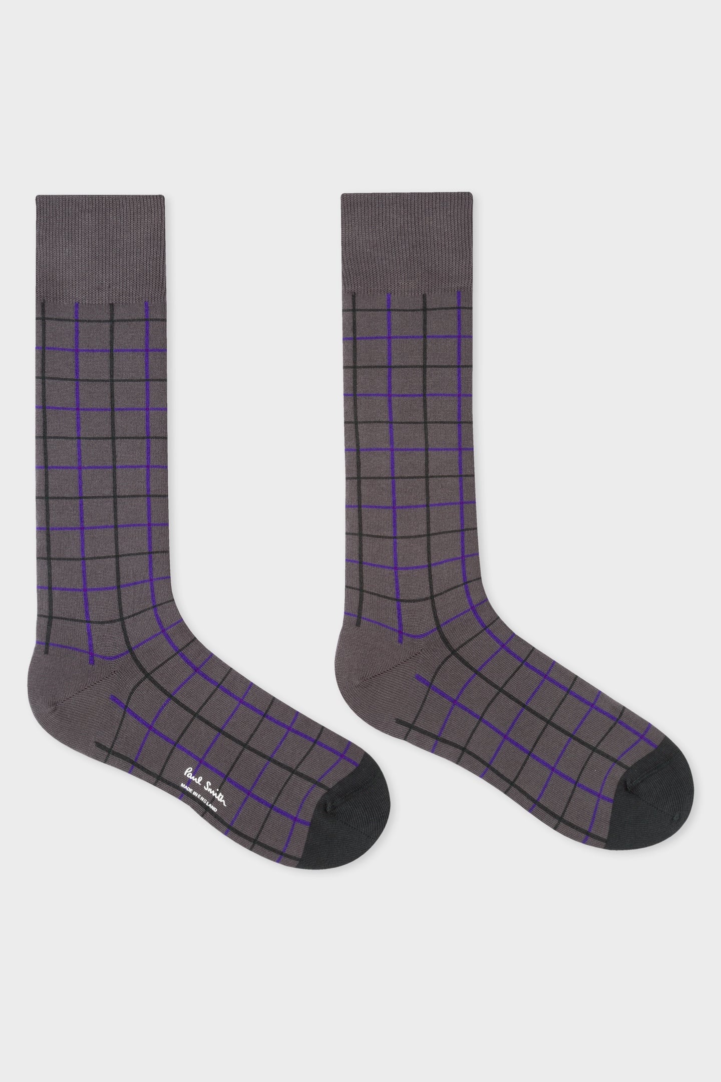 MEN SOCK HUNTING CHECK SLATE 1
