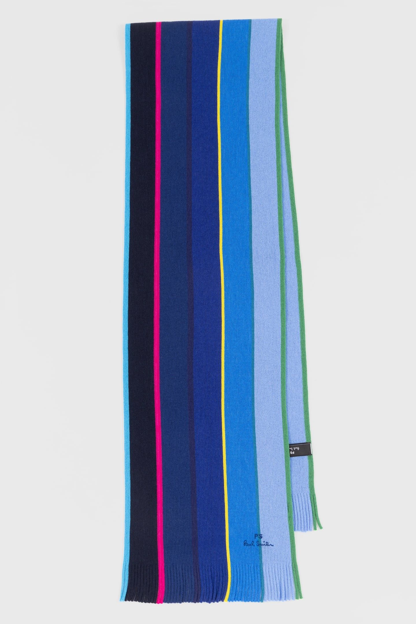 MEN SCARF PS STRP OMBRE NAVY 4