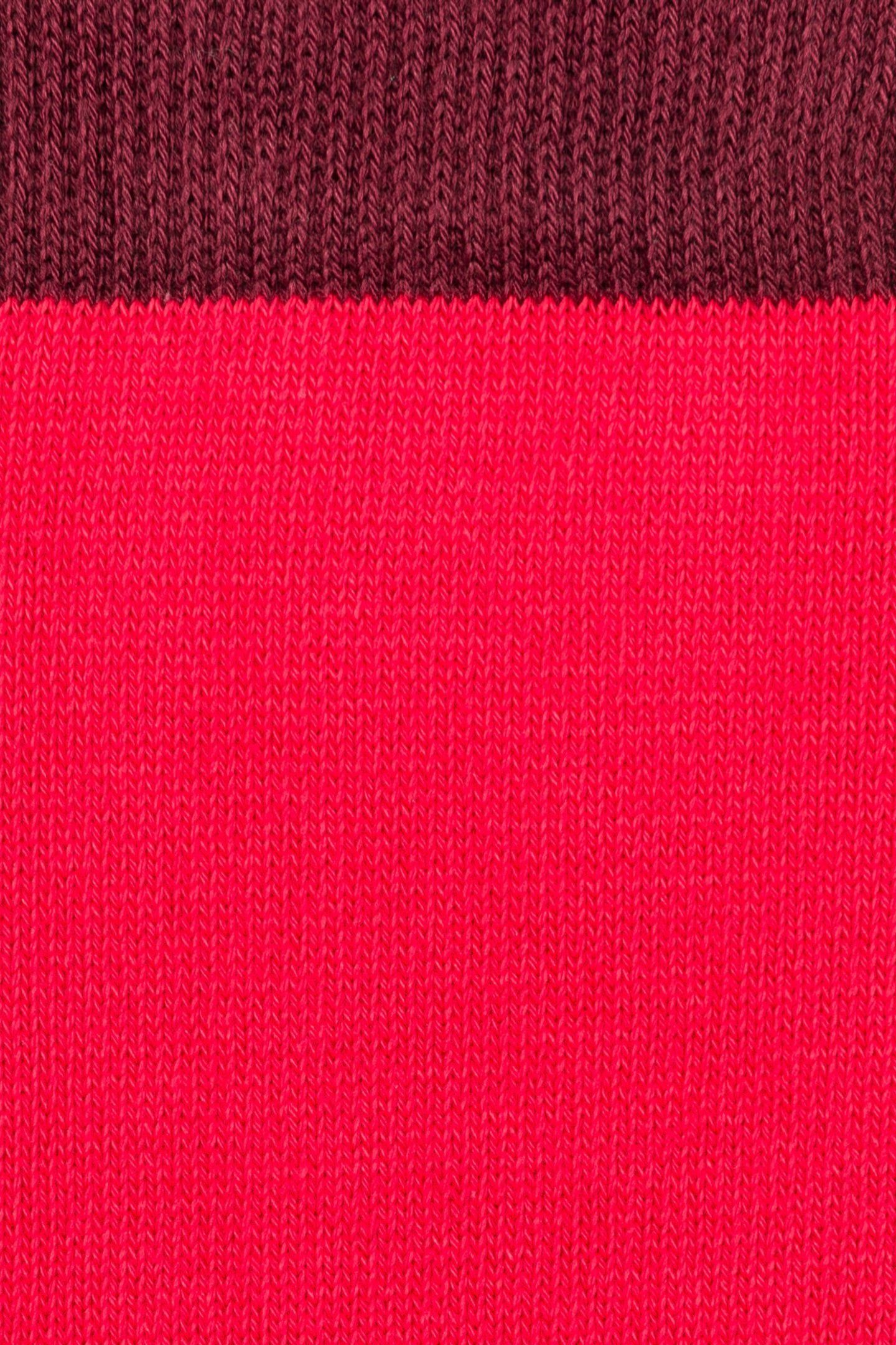 MEN SOCK VERTICAL BLK BURGUNDY/ BORDE 7