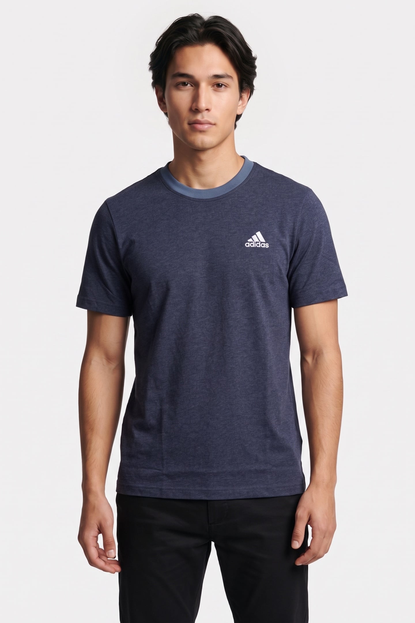 UNISEX SPORTSWEAR SEASONAL ESSENTIAL MELANGE TEE LEGEND INK  1