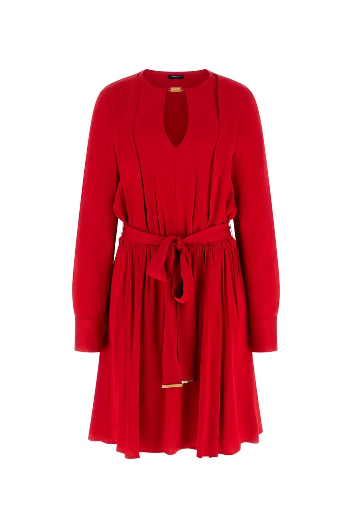 ANITA V NECK FLARED SAMBA RED VIBES 7