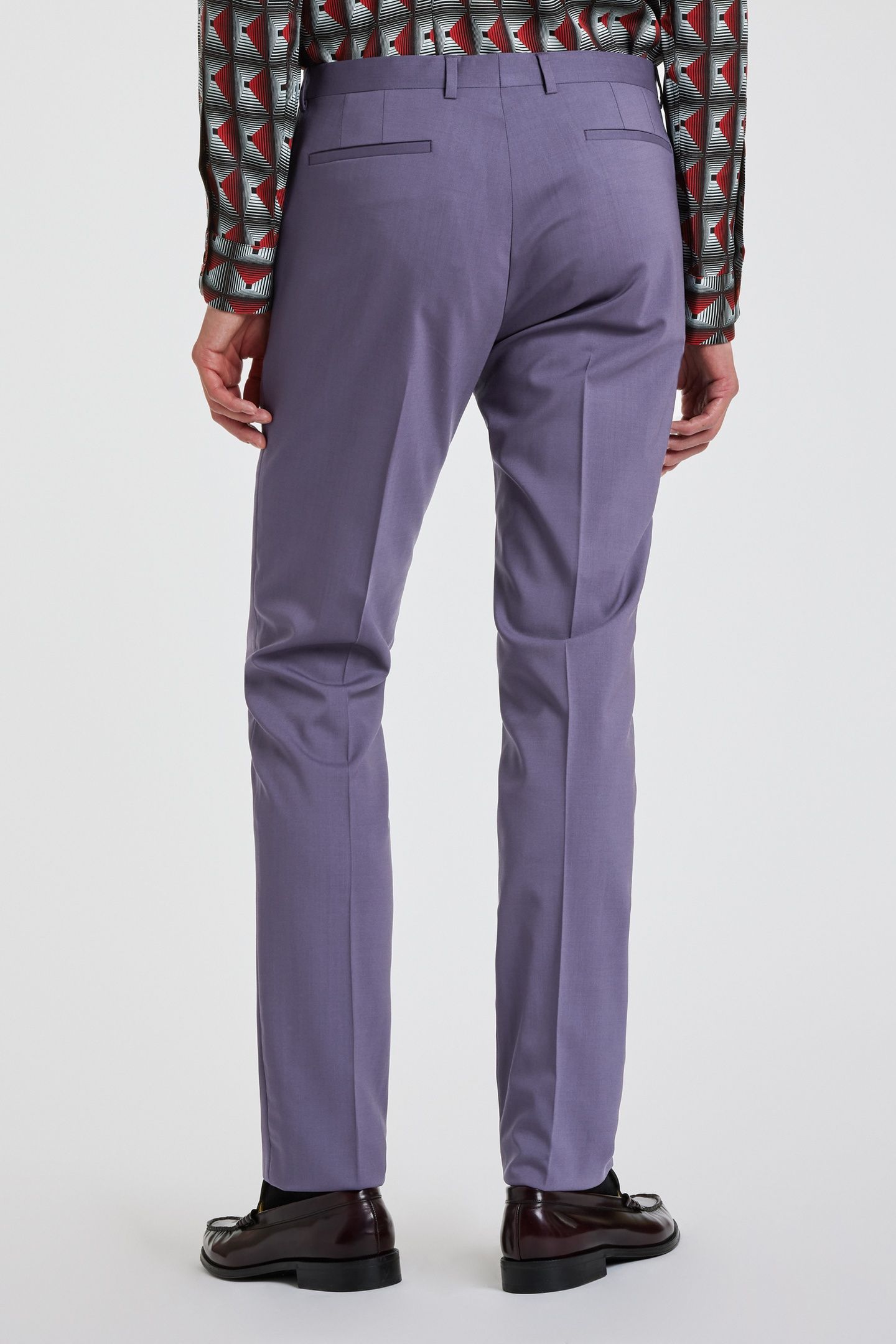 GENTS SLIM FIT 2BTN SUIT PURPLE 4