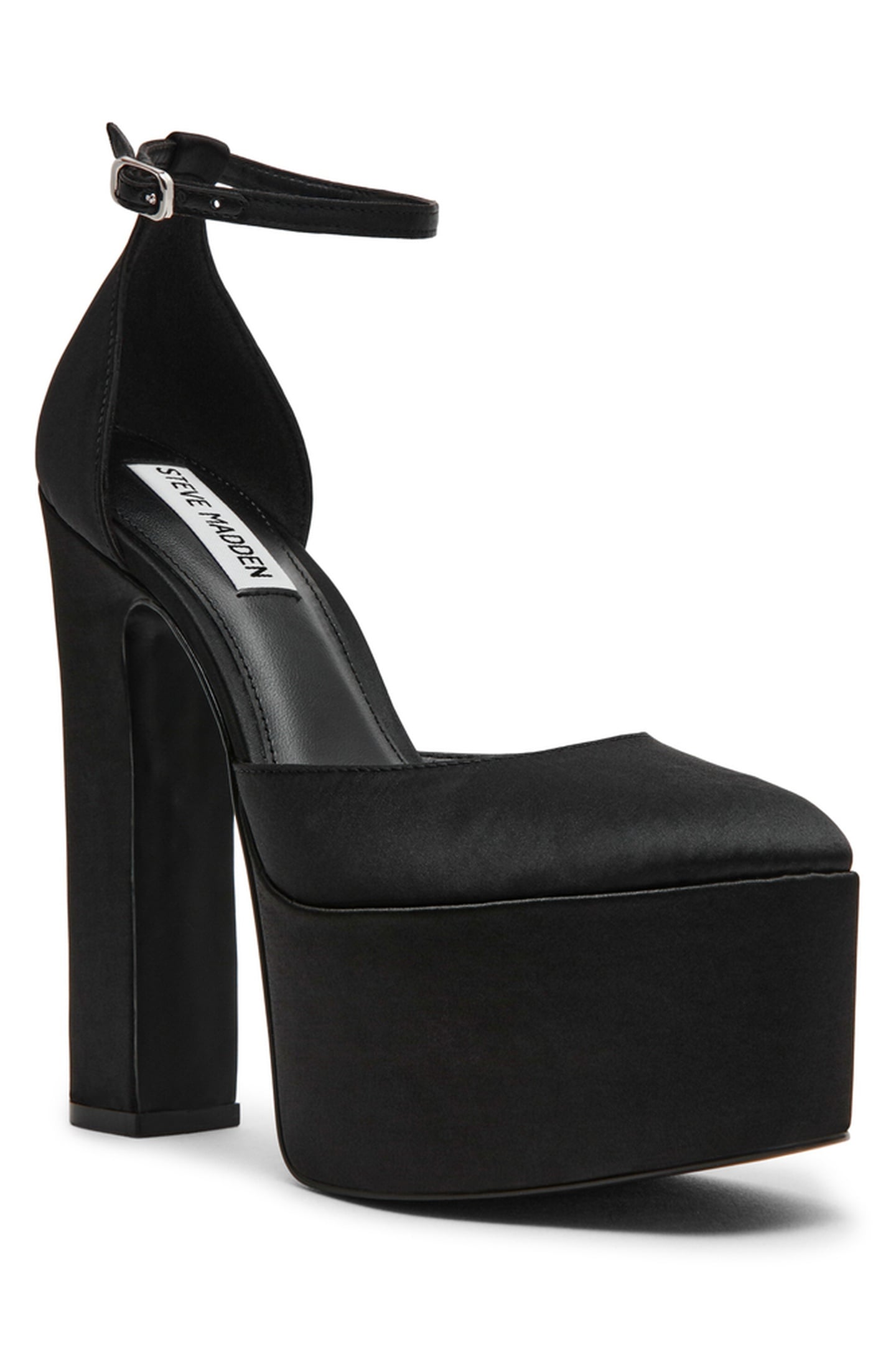 SELESTINE PUMPS BLACK SATIN 4