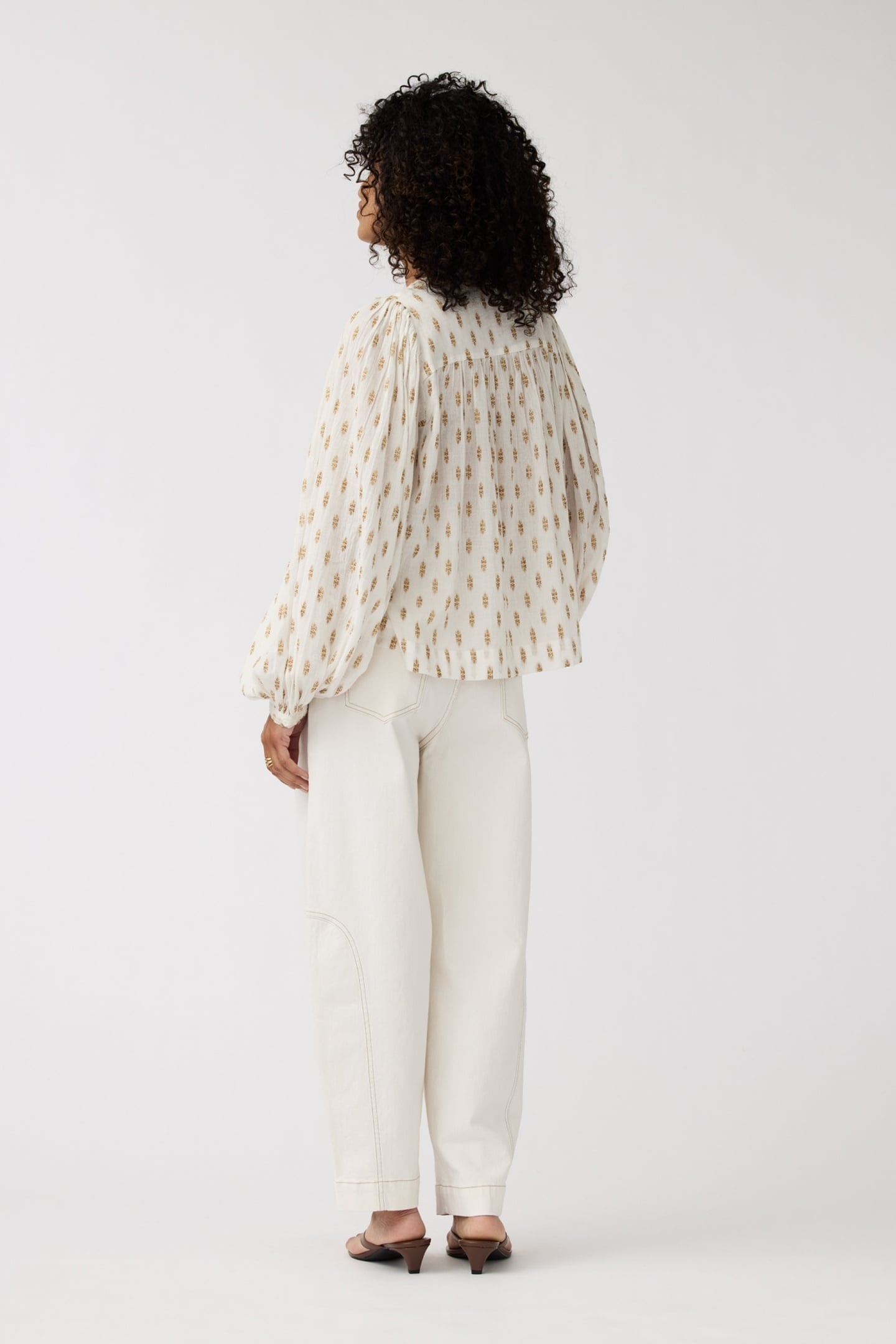 TOP HELEN OFF WHITE / GOLD 2