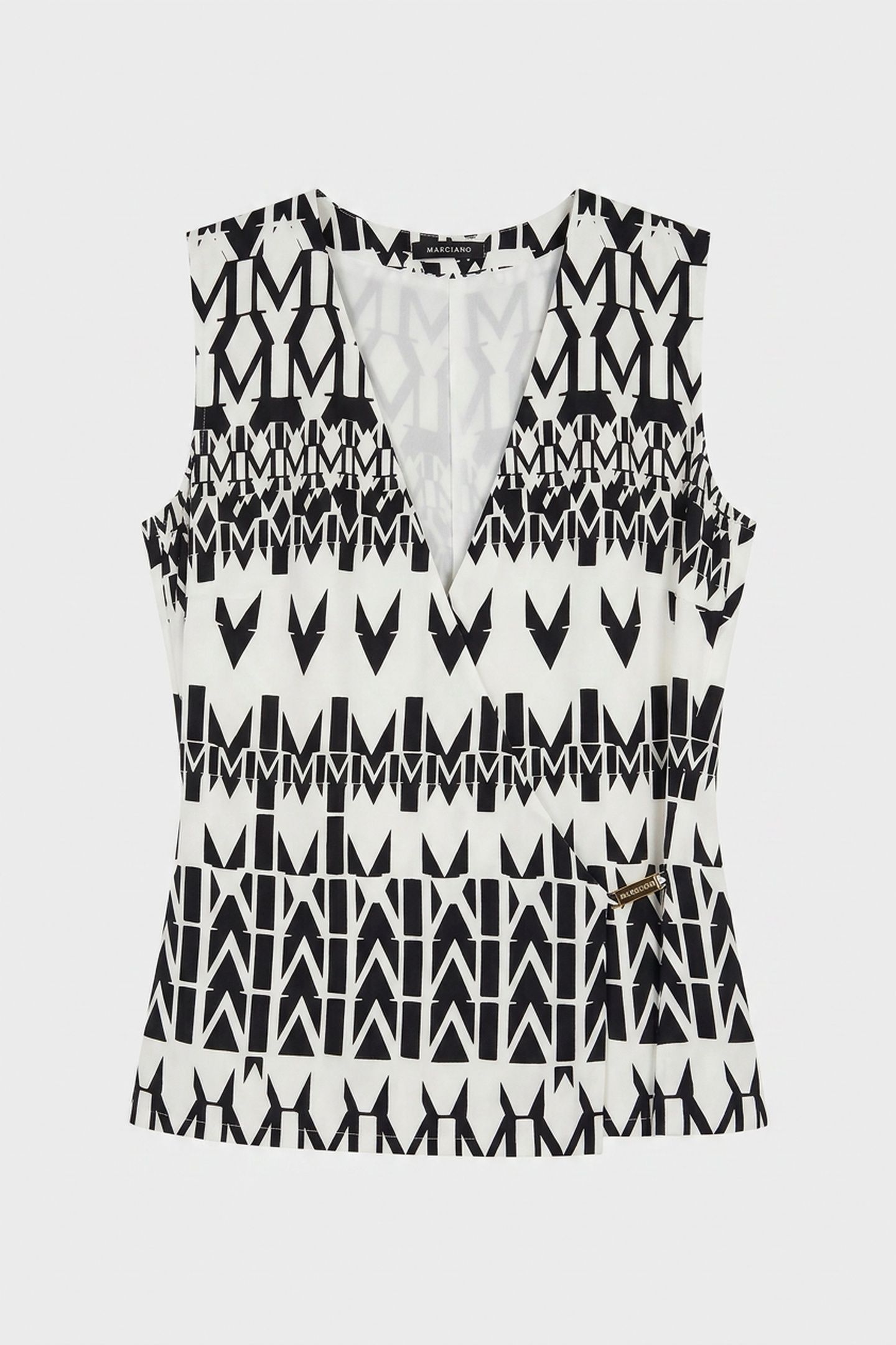 BRITNEY WRAP W/ CHAI GEOMETRIC MONOGRAM B 3