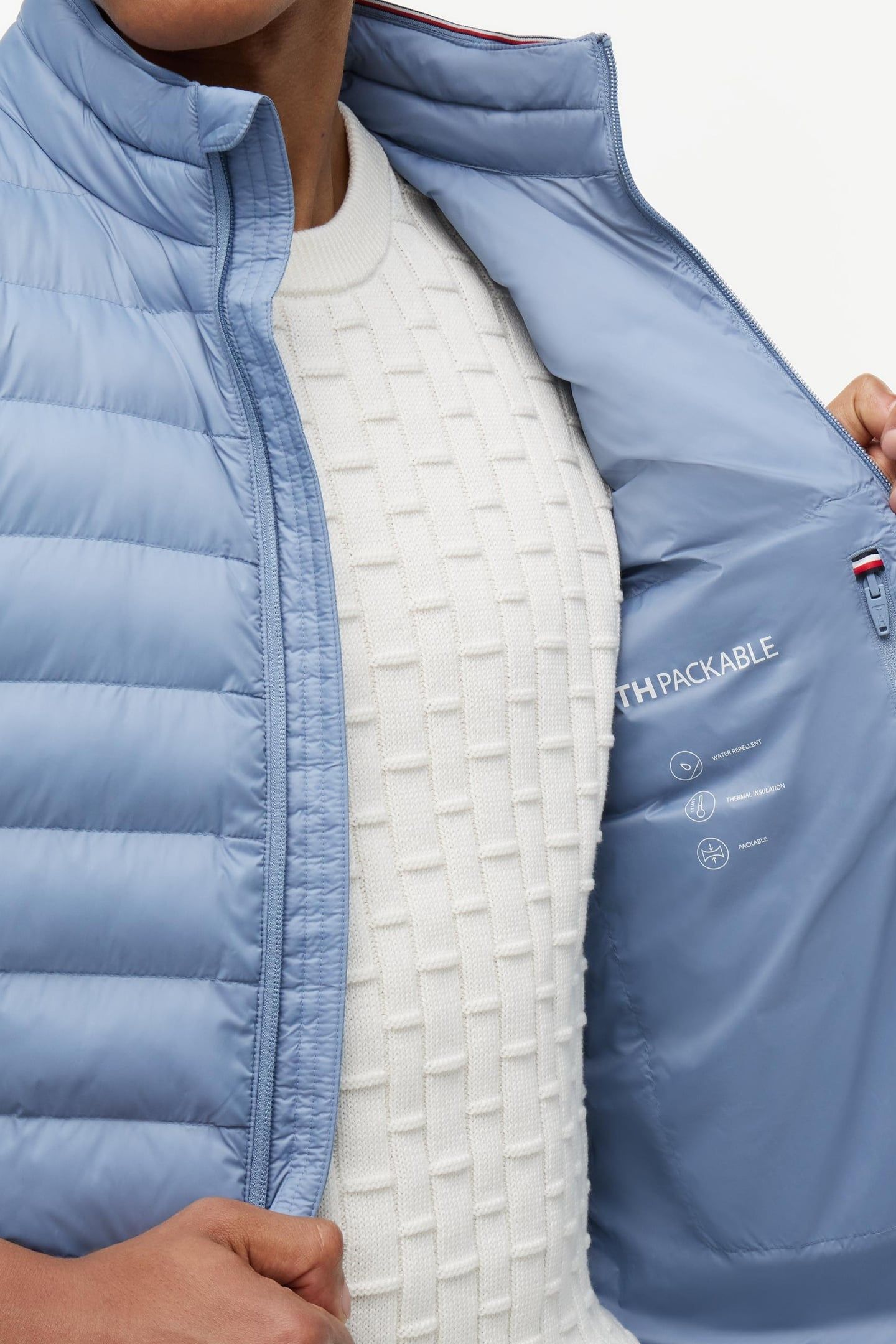 PACKABLE RECYCLED VEST BRISK BLUE 7