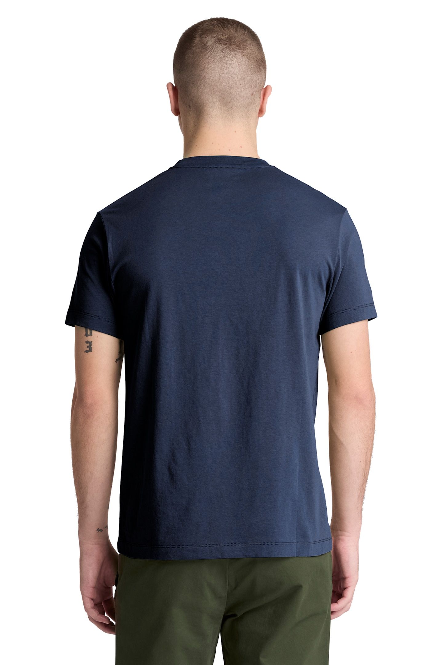 OYSTER RIVER CHEST LOGO SS TEE SLIM DARK SAPPHIRE 2