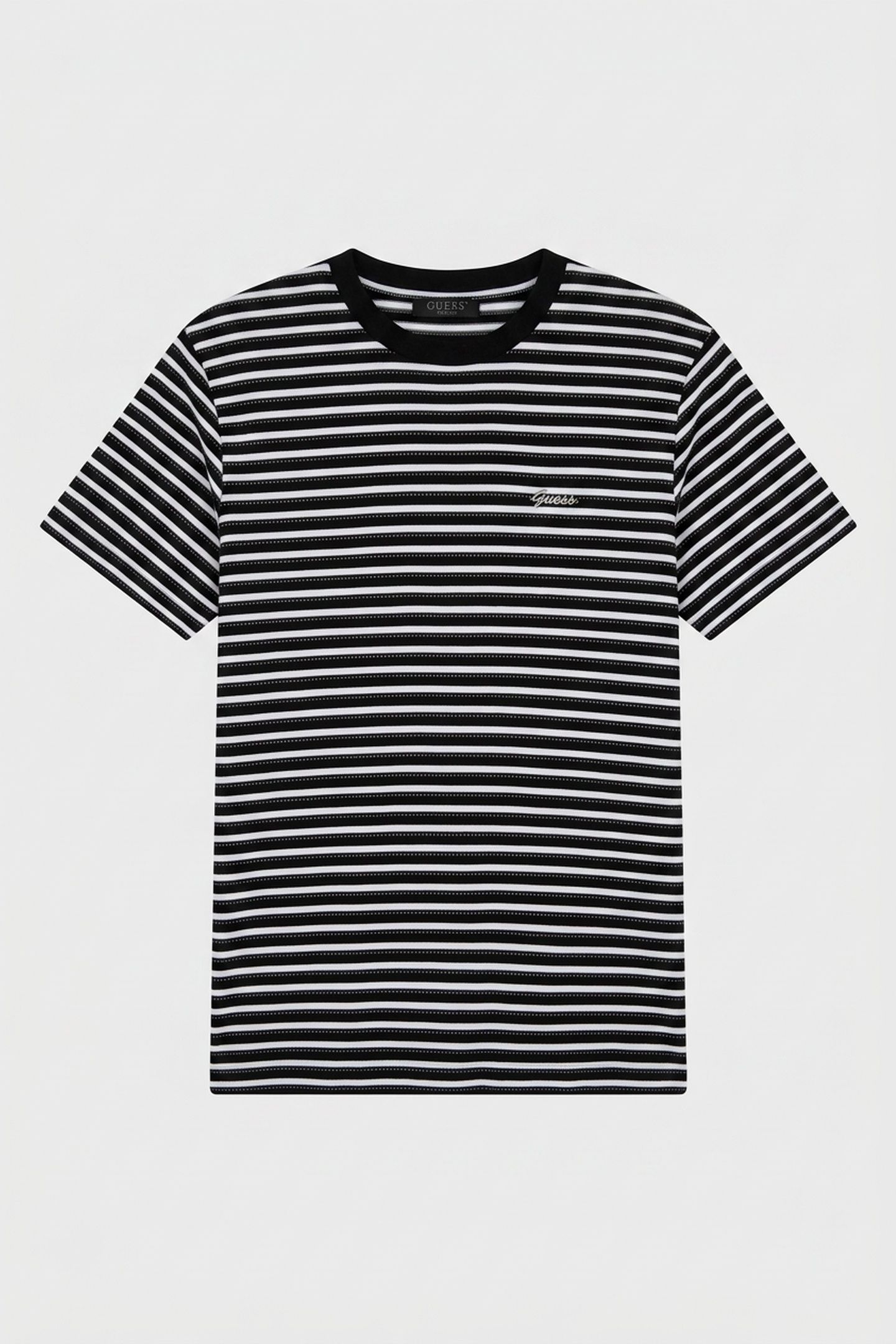SS SARA STRIPED TOP BLACK AND BLACK WHIT 3