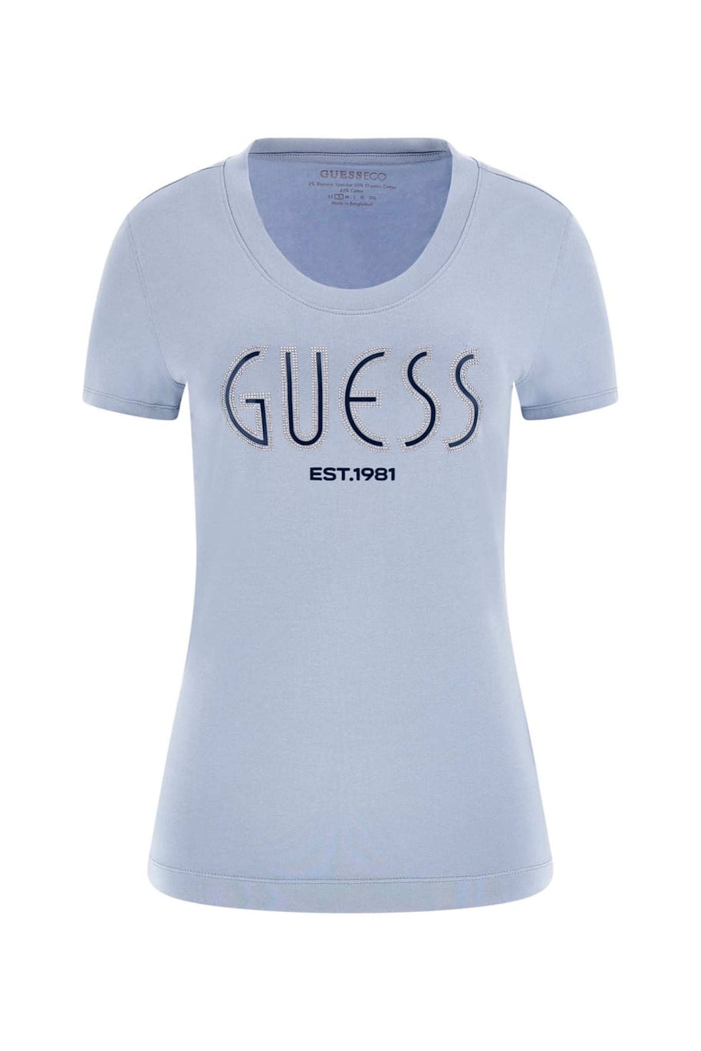 CN SS GUESS LOGO TEE NIMBUS BLUE 6