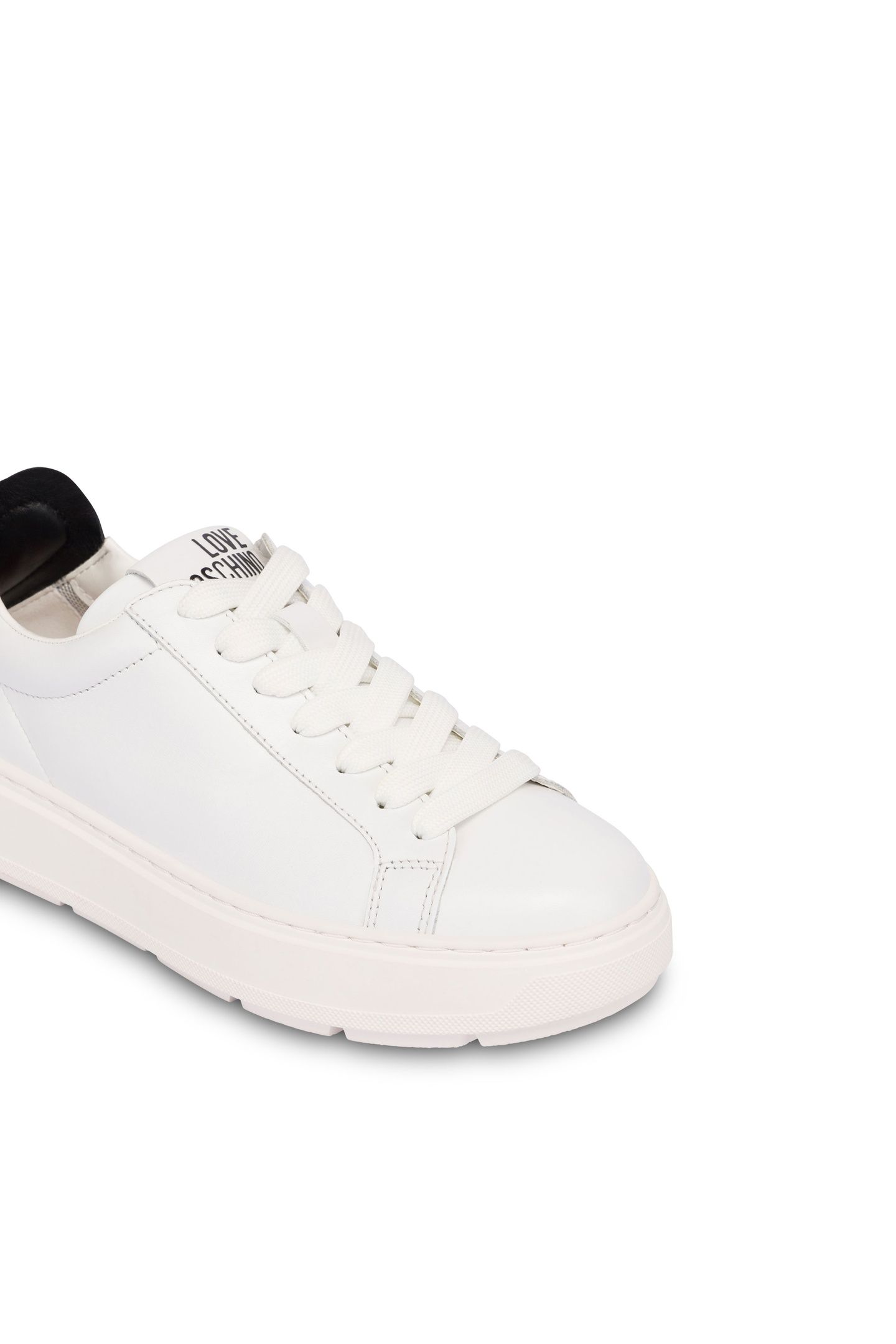 NAPPA LEATHER AND LAMBSKIN SNEAKERS WHITE 3