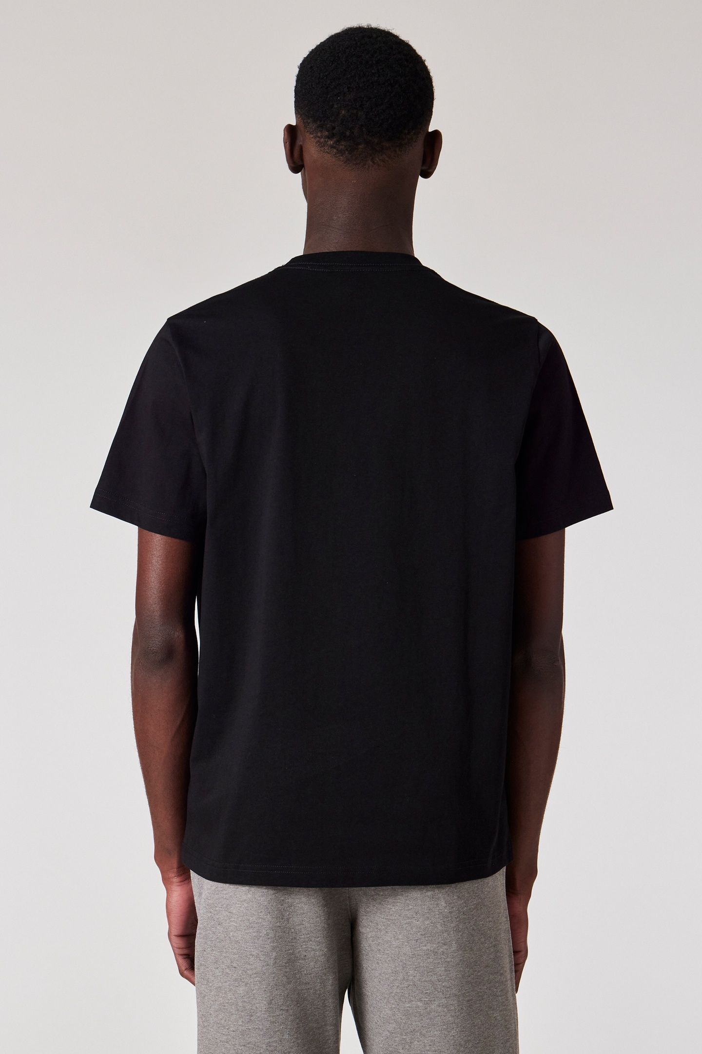 MENS REG FIT SS T SHIRT MULTI COL SKULL BLACK 3