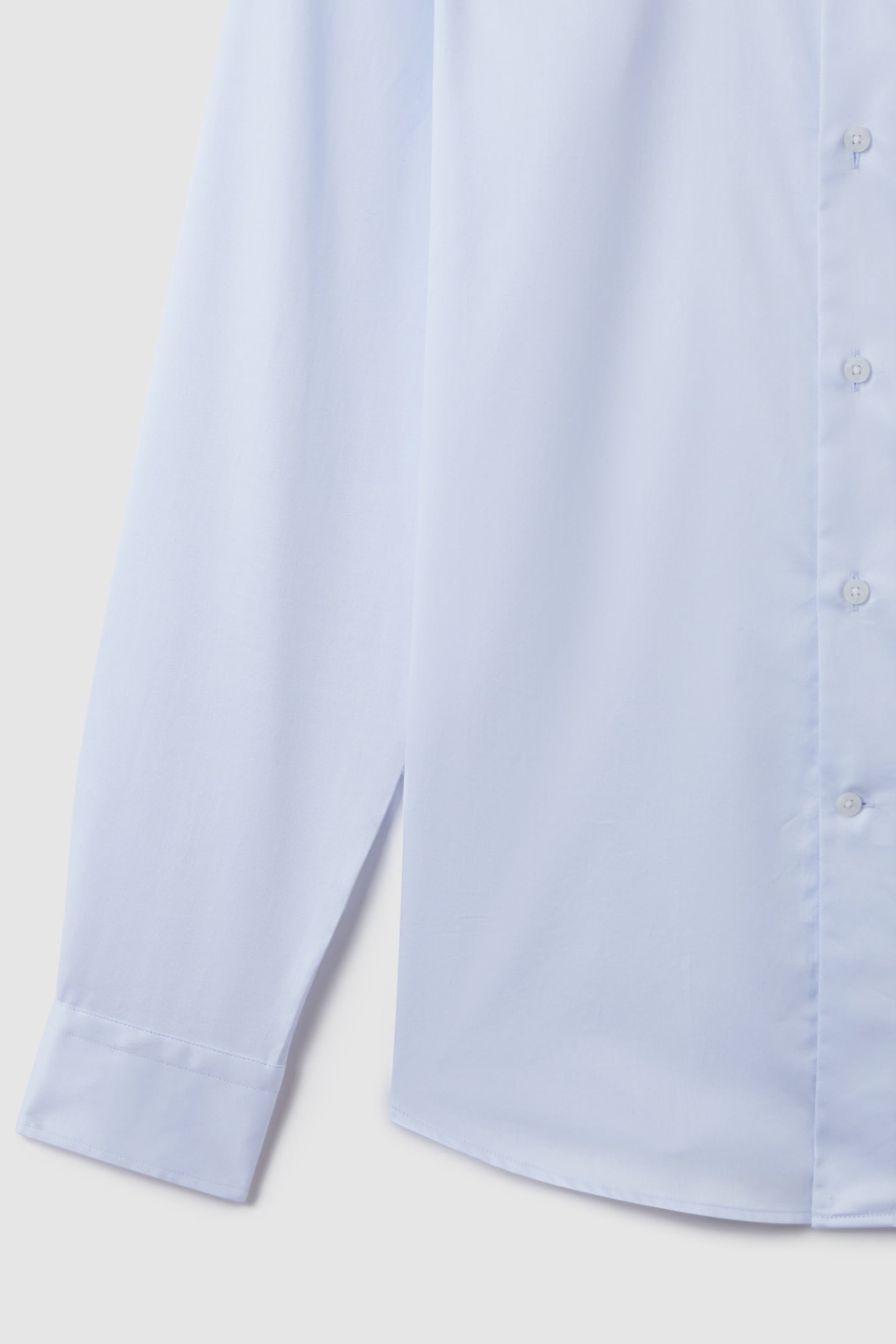 LS TWO FOLD TWILL COTTON SHIRT SOFT BLUE 7