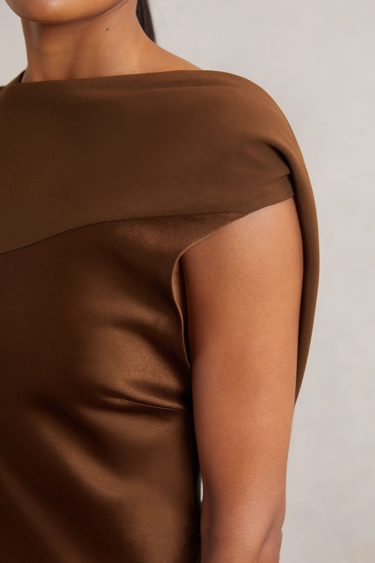 BACK DETAIL MIDI DRESS BRONZE 6