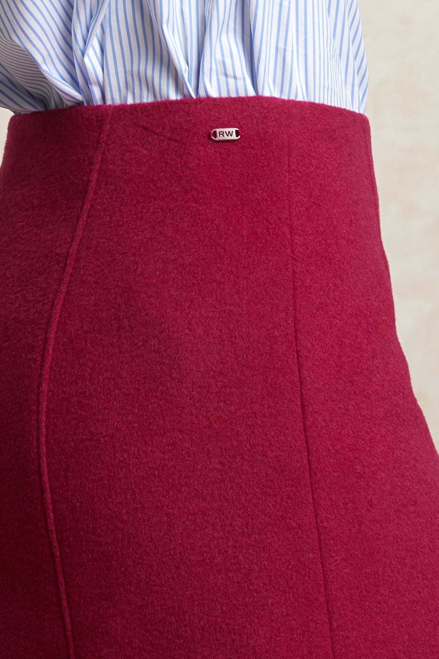 SHORT WOOLEN SKIRT MAGENTA 4