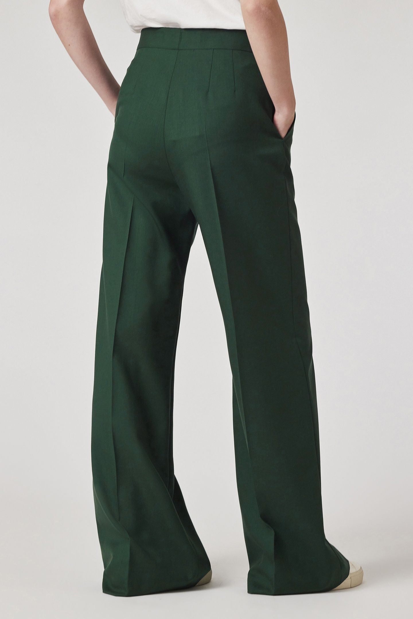WOMENS TROUSERS BOTTLE GREEN 4