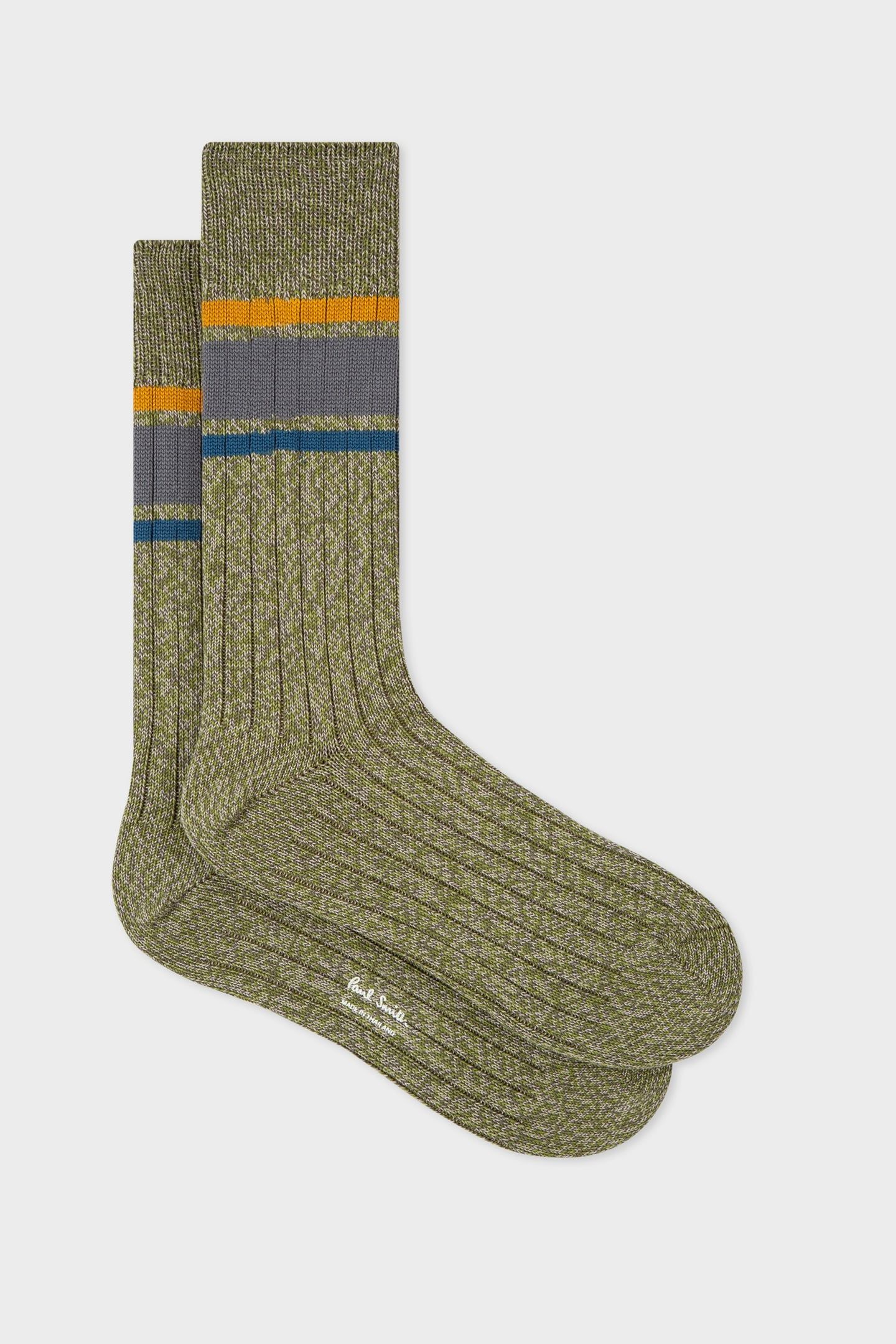 MEN SOCK TWISTY TOP KHAKI 2