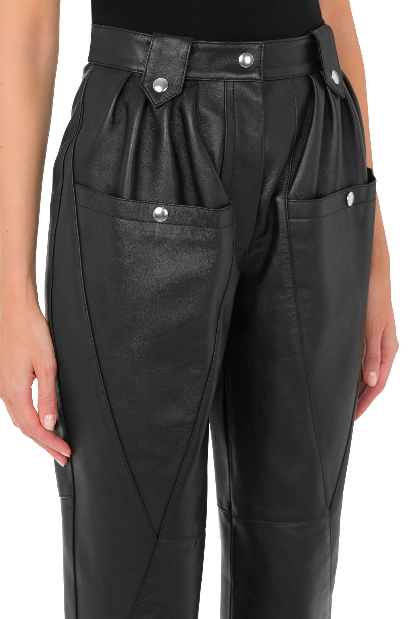 NAPPA LEATHER TROUSERS BLACK 3