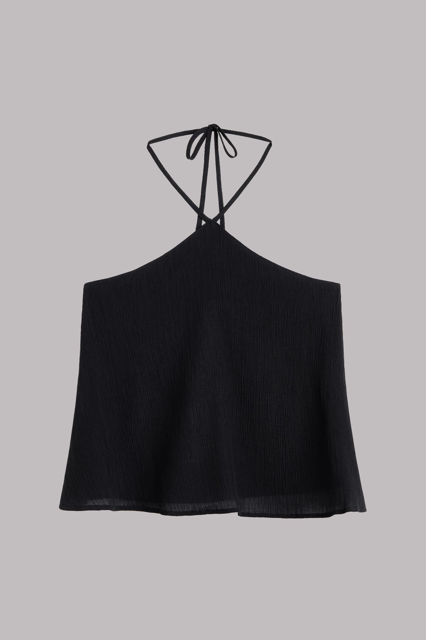 THE BLACK HALTERNECK TOP BLACK 3