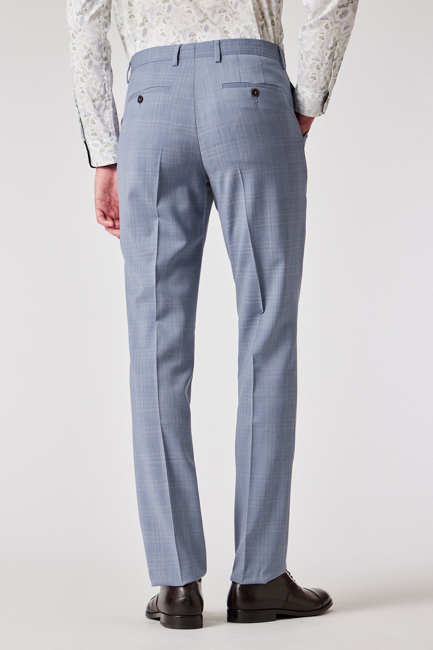 MENS TAILORED FIT 2BTN SUIT LIGHT BLUE 5