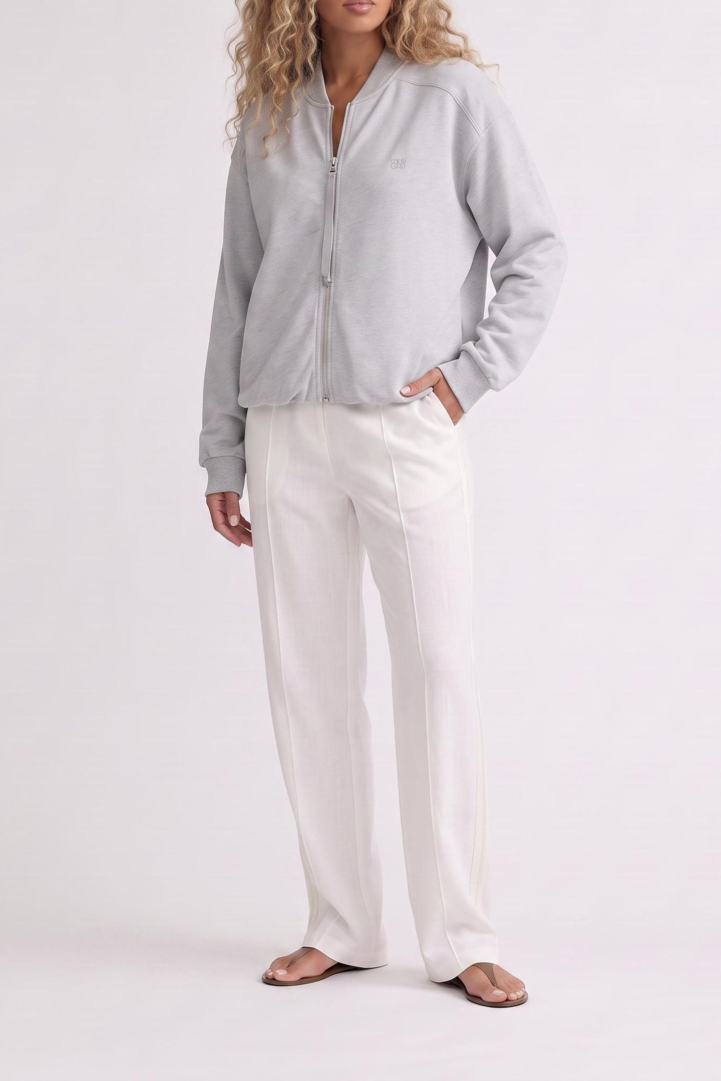 BOMBER DARIA GREY MELANGE 1